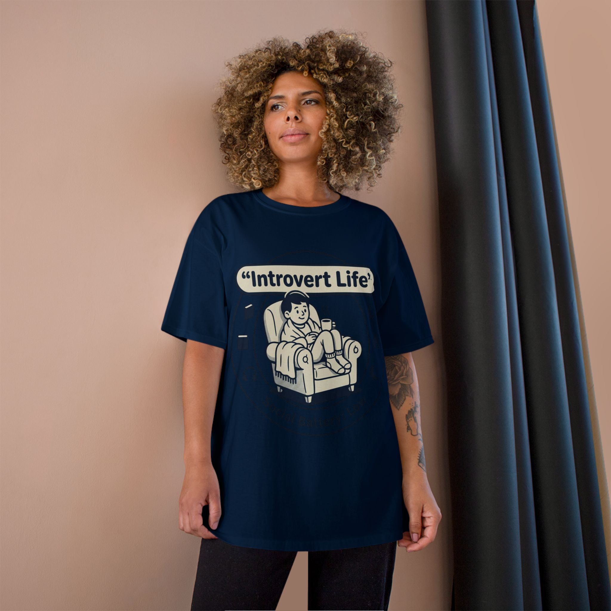 Introvert Life T-Shirt — "Social Battery: Low" Graphic Tee