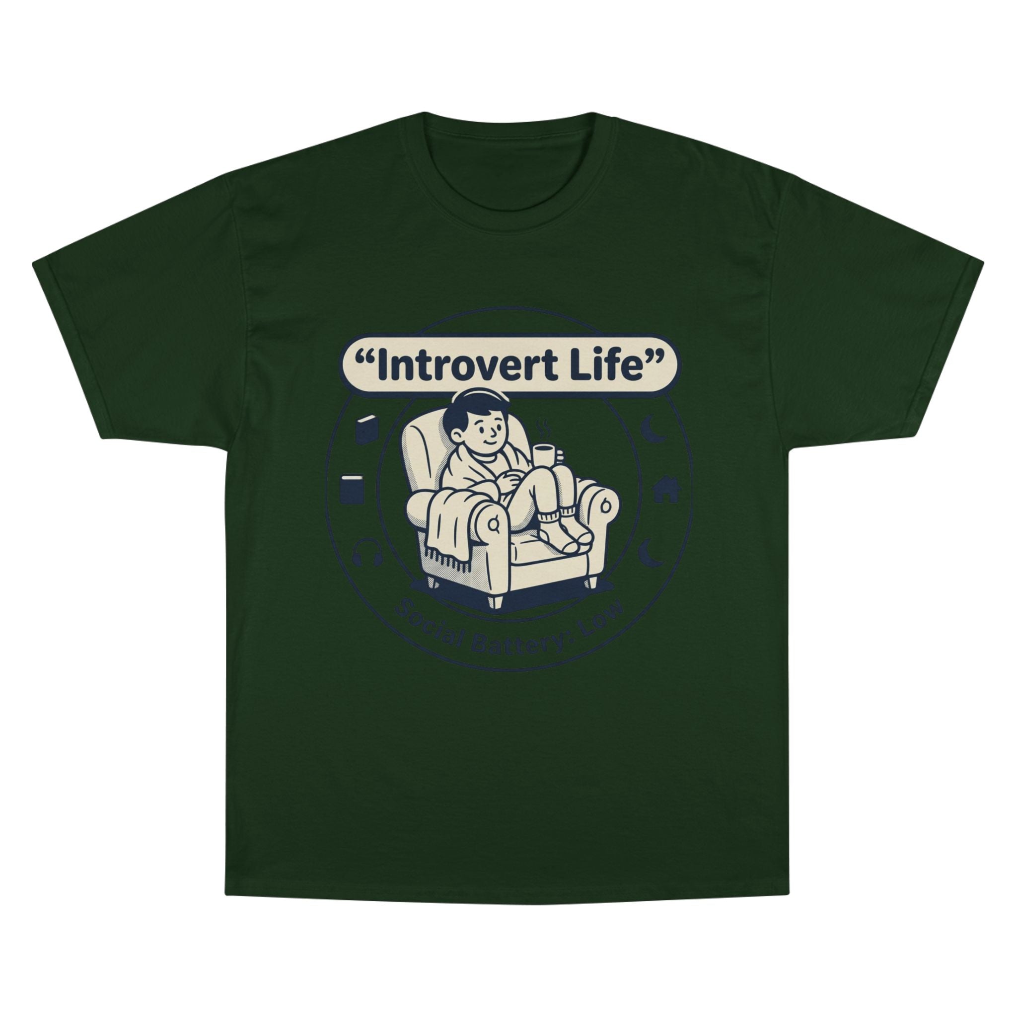Introvert Life T-Shirt — "Social Battery: Low" Graphic Tee