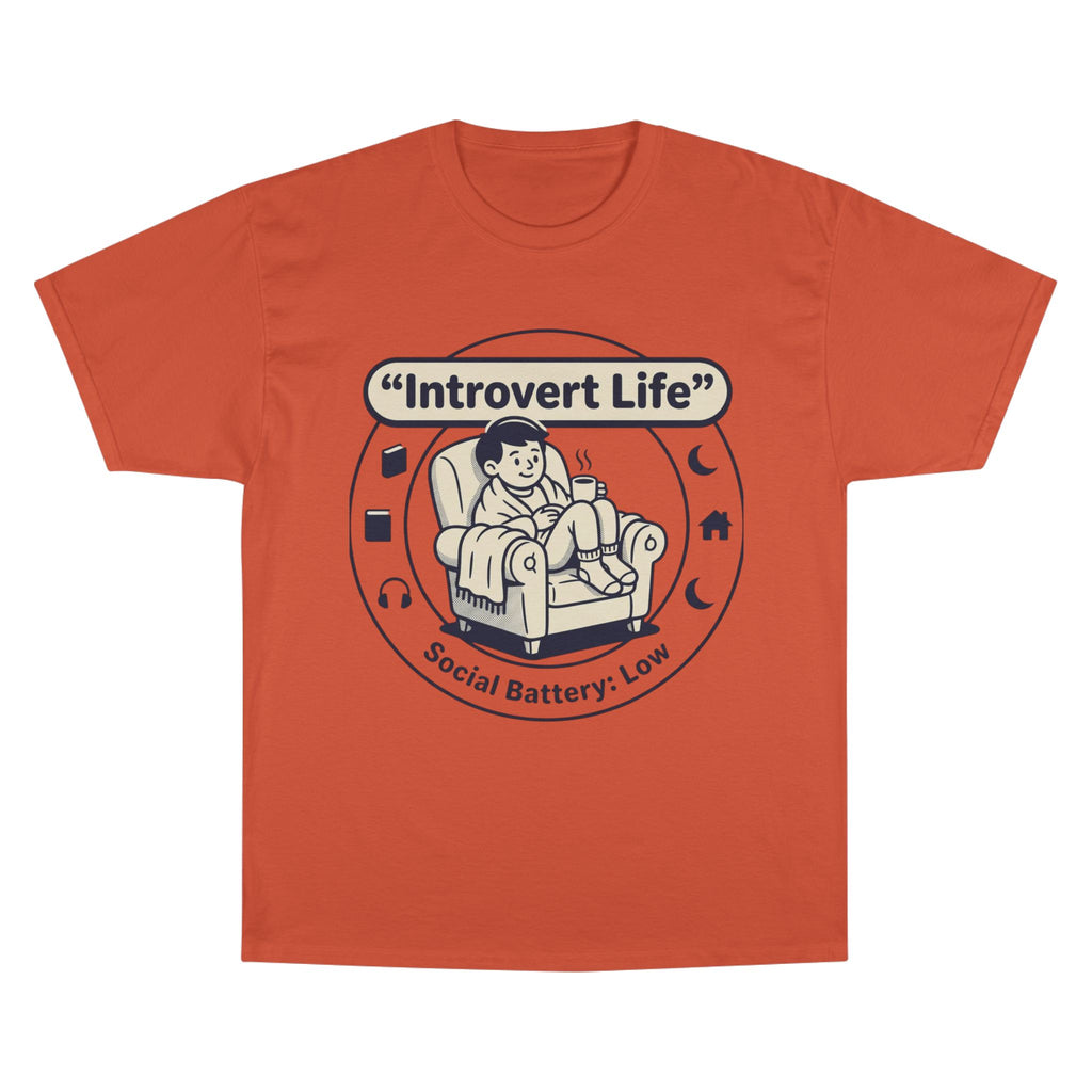 Introvert Life T-Shirt — "Social Battery: Low" Graphic Tee