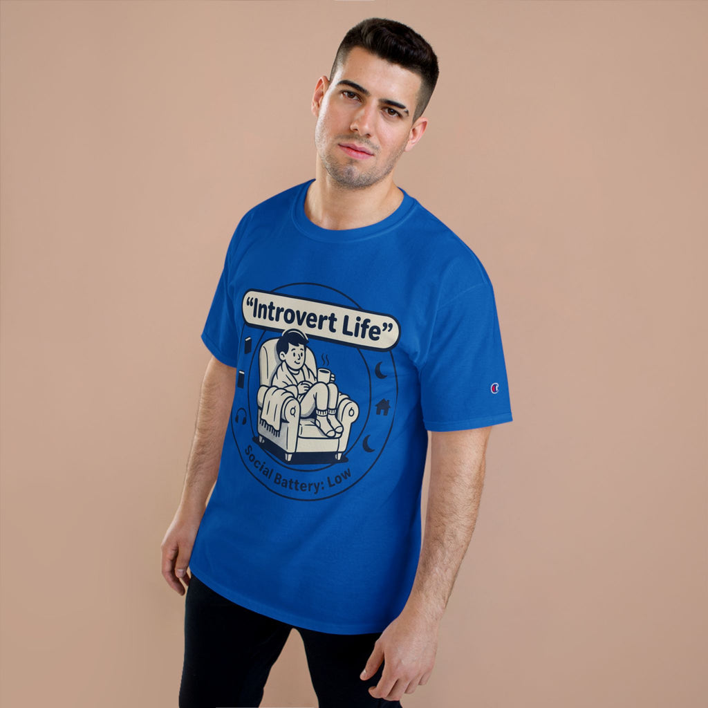 Introvert Life T-Shirt — "Social Battery: Low" Graphic Tee