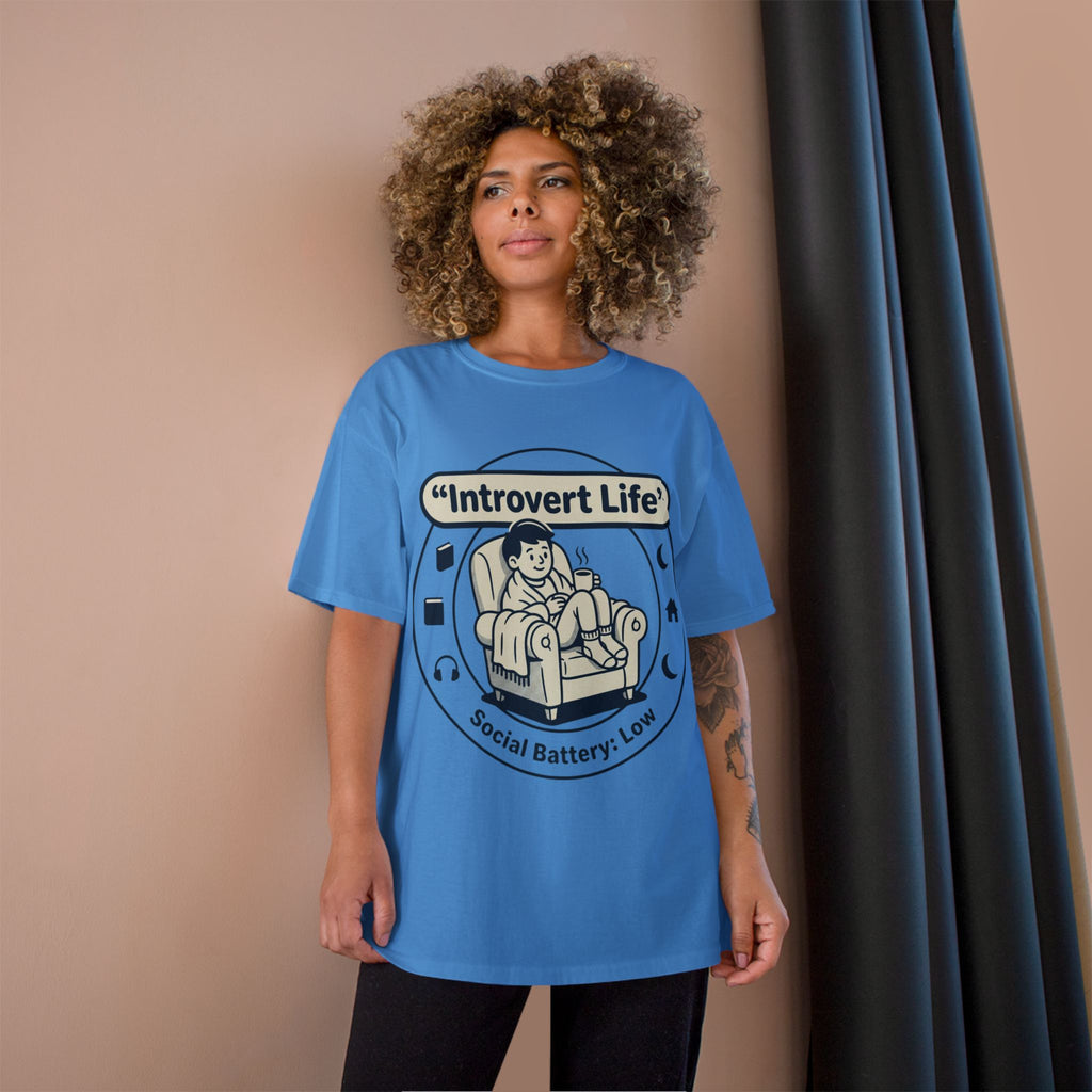 Introvert Life T-Shirt — "Social Battery: Low" Graphic Tee