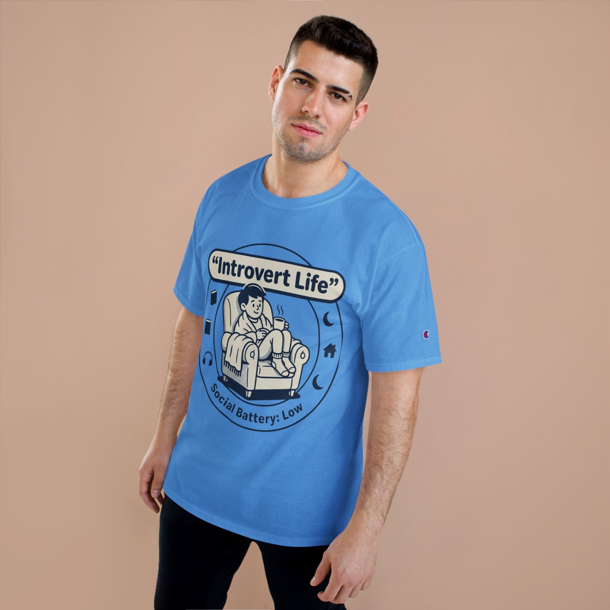 Introvert Life T-Shirt — "Social Battery: Low" Graphic Tee