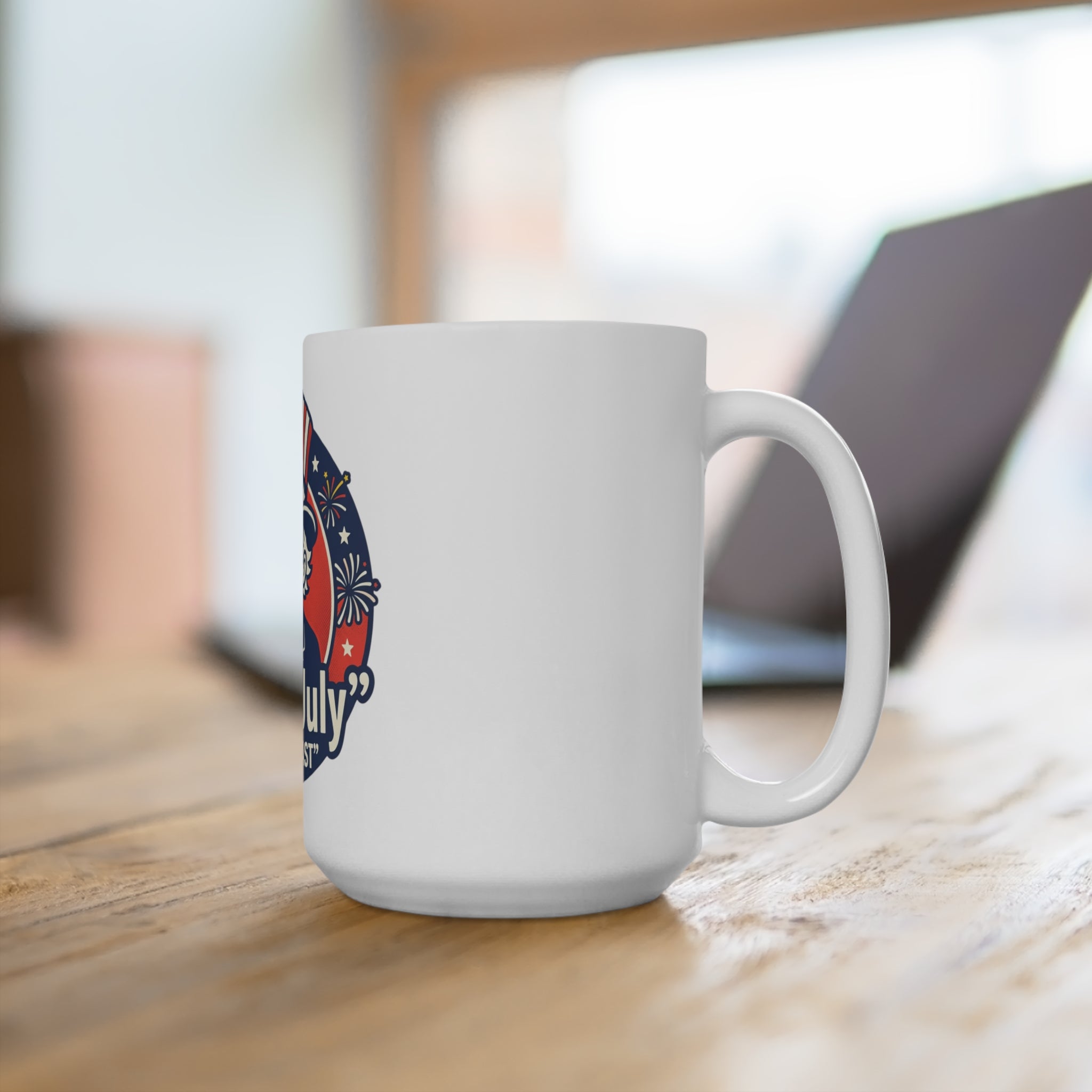 4th of July Ceramic Mug – 'It's a Blast' Patriotic Uncle Sam 15oz