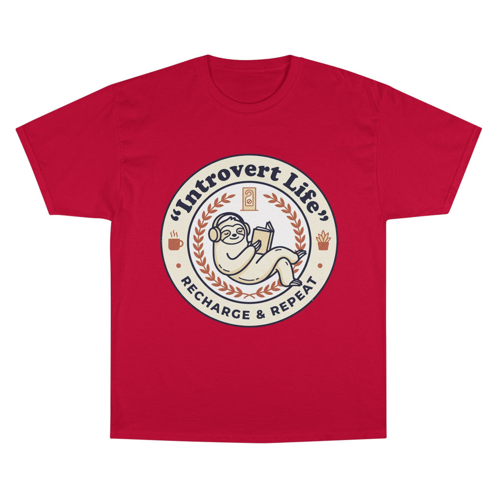Introvert Life T‑Shirt — "Introvert Life: Recharge & Repeat" Graphic Tee