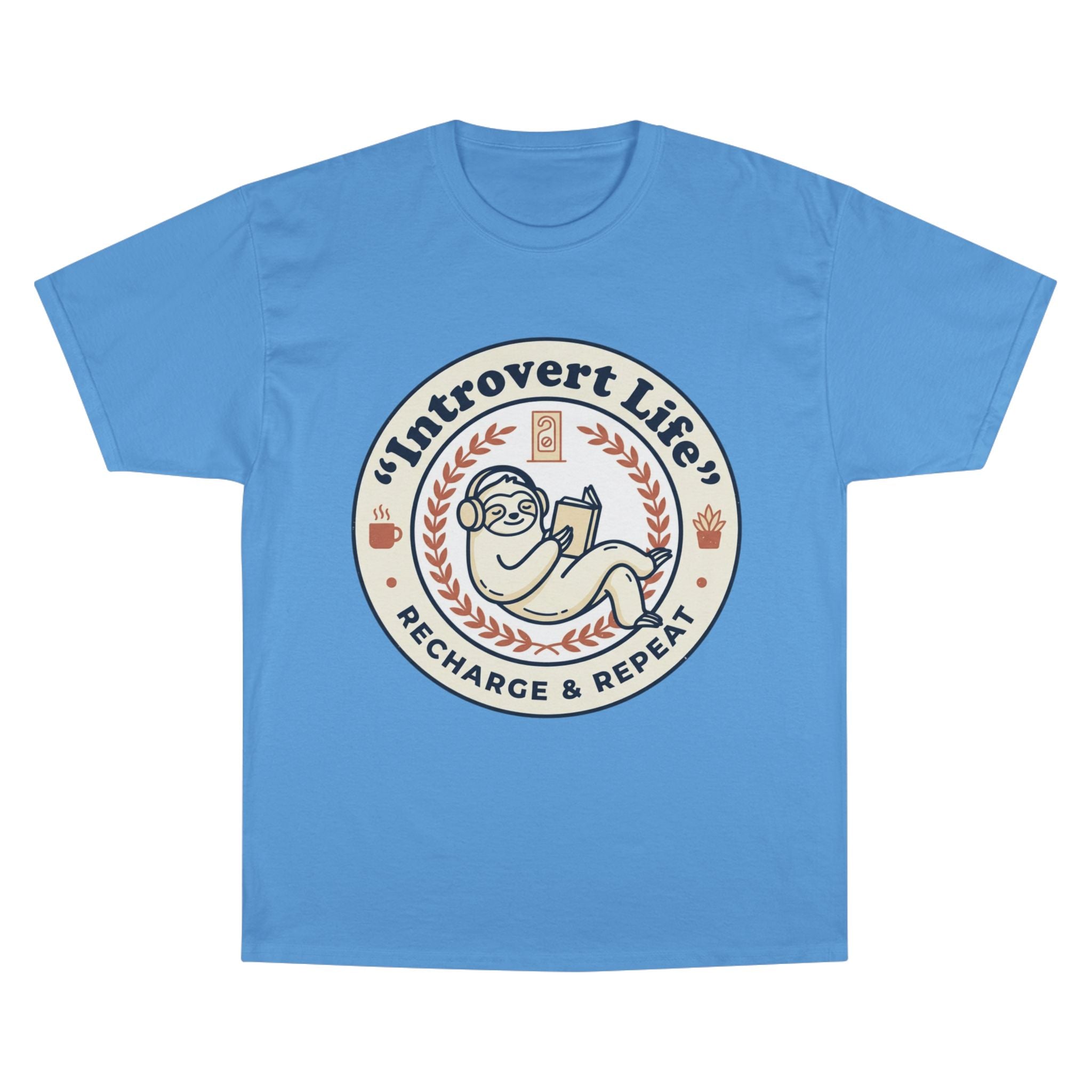 Introvert Life T‑Shirt — "Introvert Life: Recharge & Repeat" Graphic Tee