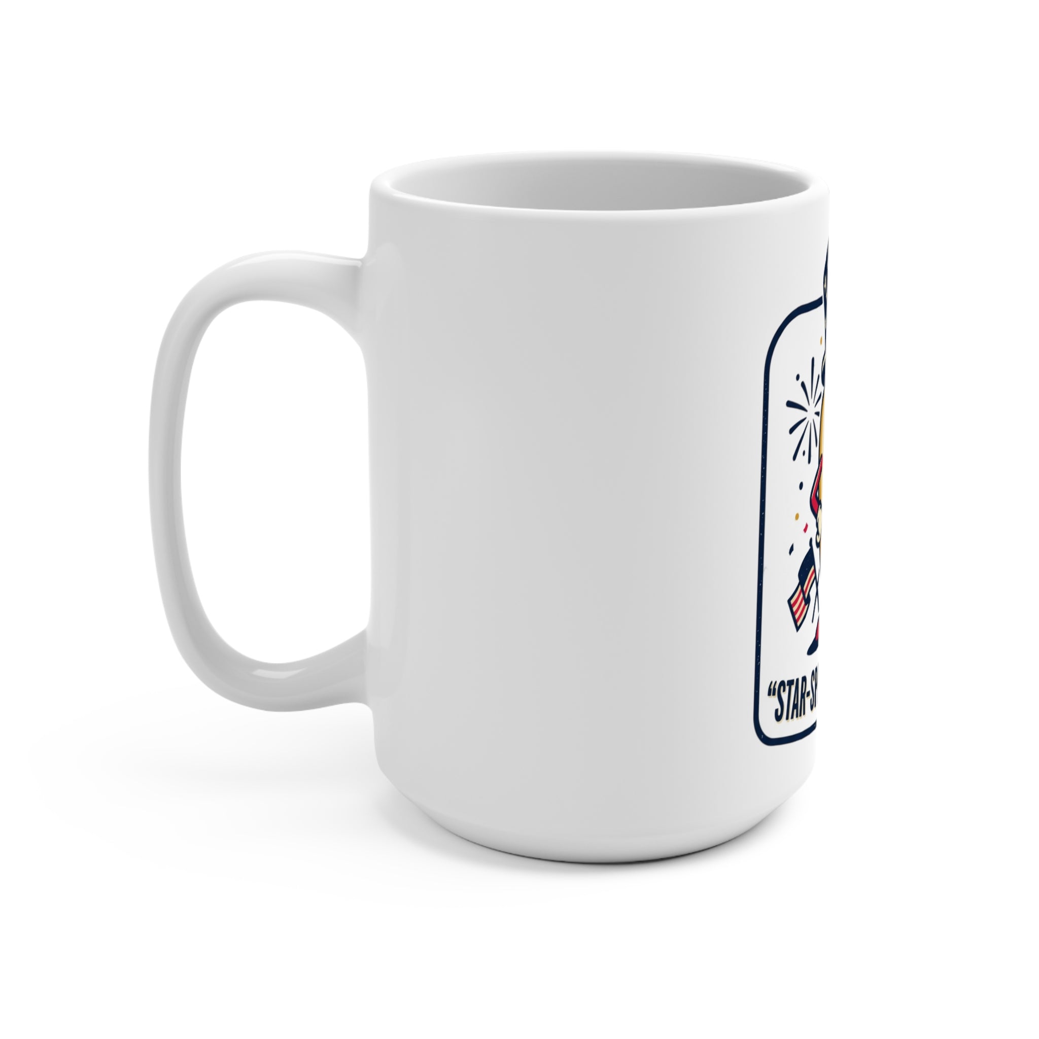 Star-Spangled Sausage 15oz Mug — Patriotic Fourth of July Coffee Cup