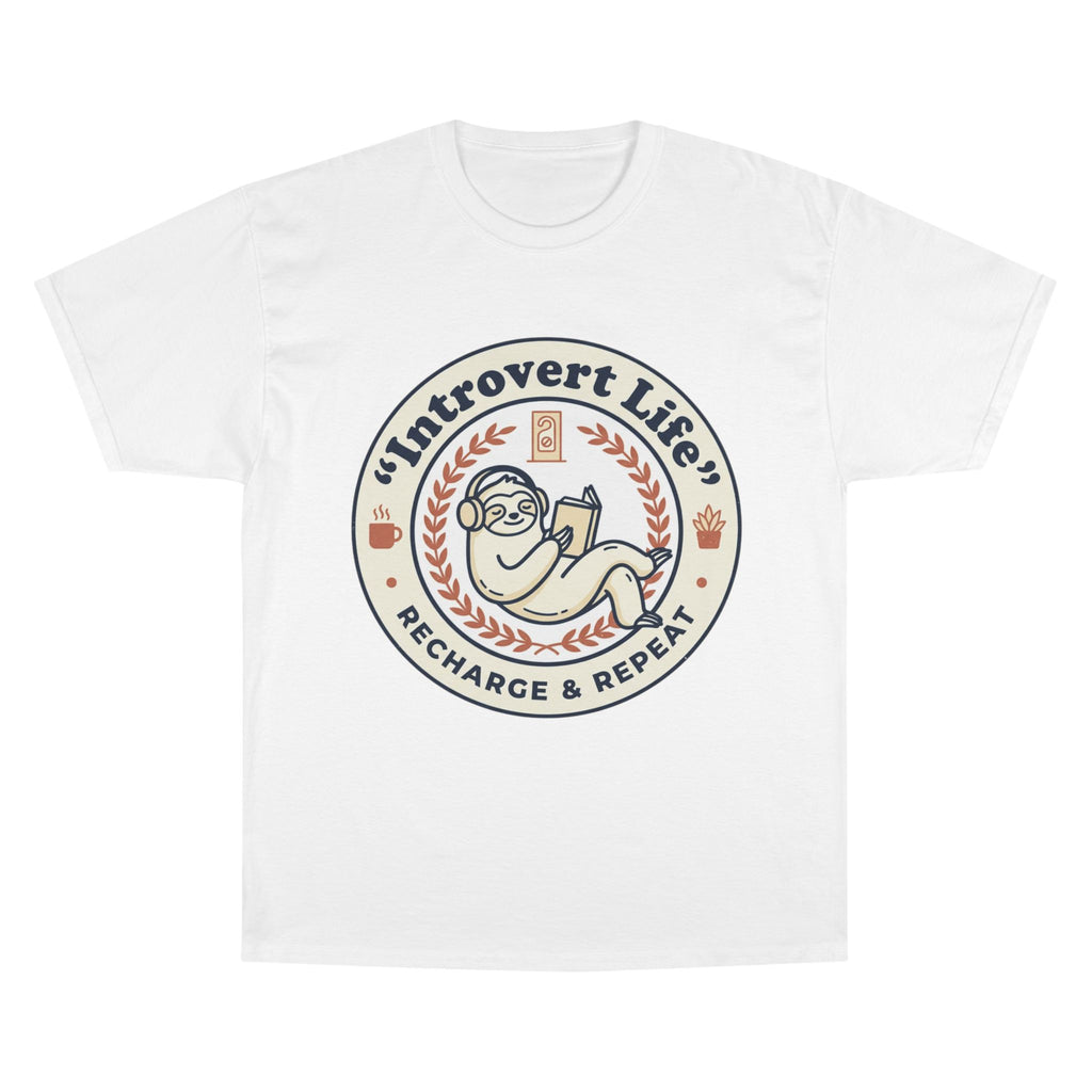 Introvert Life T‑Shirt — "Introvert Life: Recharge & Repeat" Graphic Tee