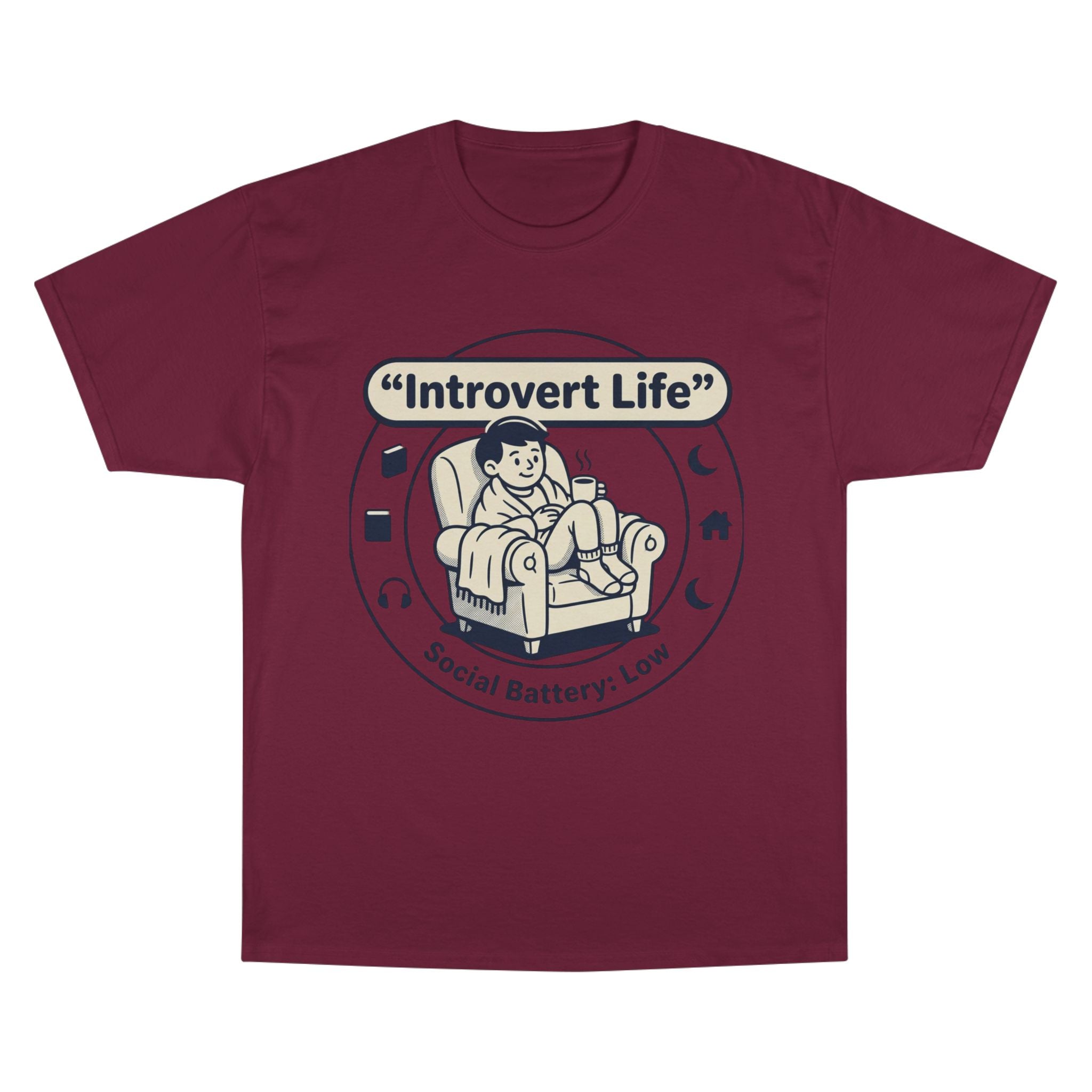 Introvert Life T-Shirt — "Social Battery: Low" Graphic Tee