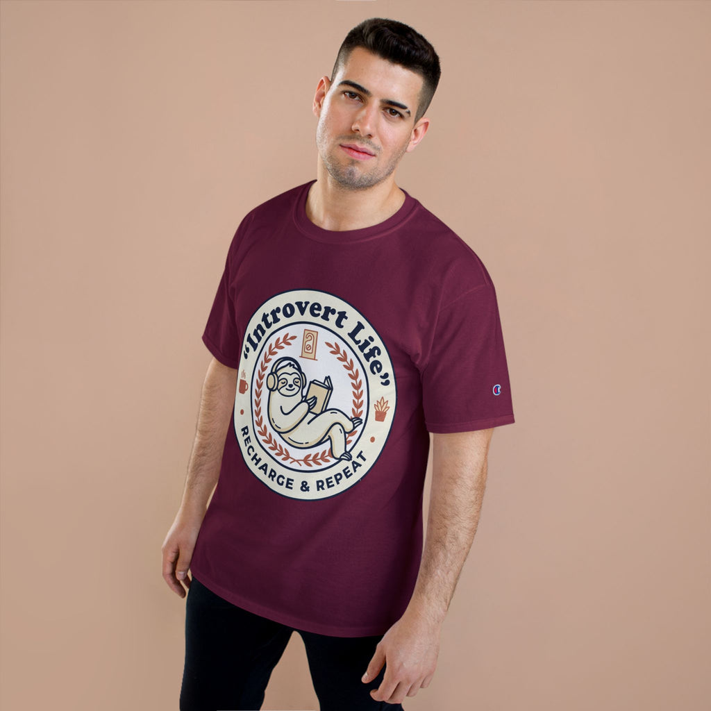 Introvert Life T‑Shirt — "Introvert Life: Recharge & Repeat" Graphic Tee