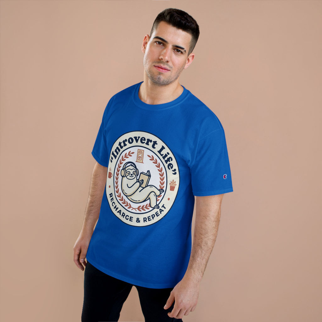 Introvert Life T‑Shirt — "Introvert Life: Recharge & Repeat" Graphic Tee