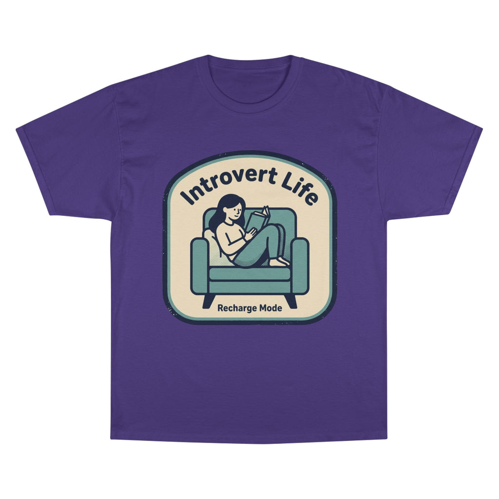 Introvert Life T-Shirt — "Recharge Mode" Cozy Lounge Tee