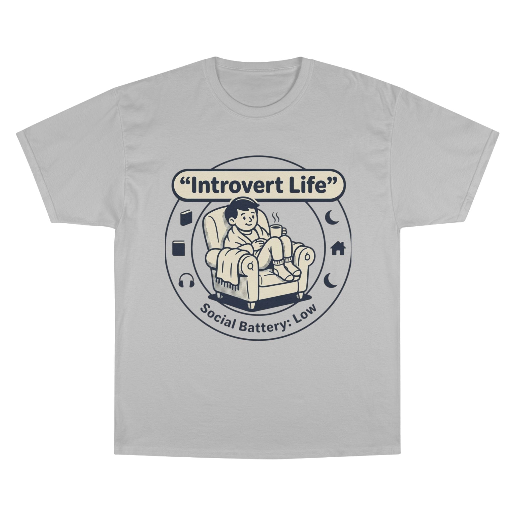 Introvert Life T-Shirt — "Social Battery: Low" Graphic Tee