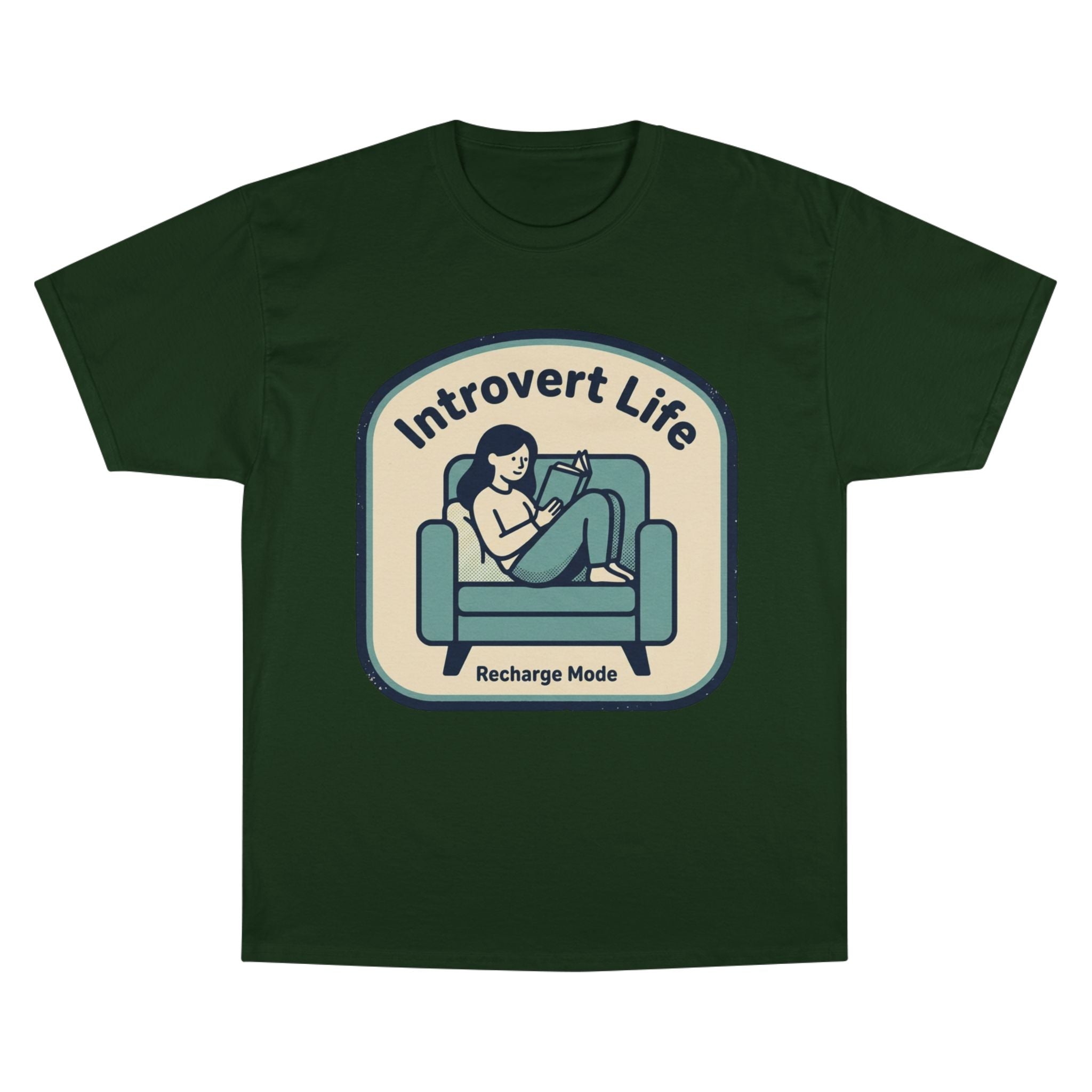 Introvert Life T-Shirt — "Recharge Mode" Cozy Lounge Tee