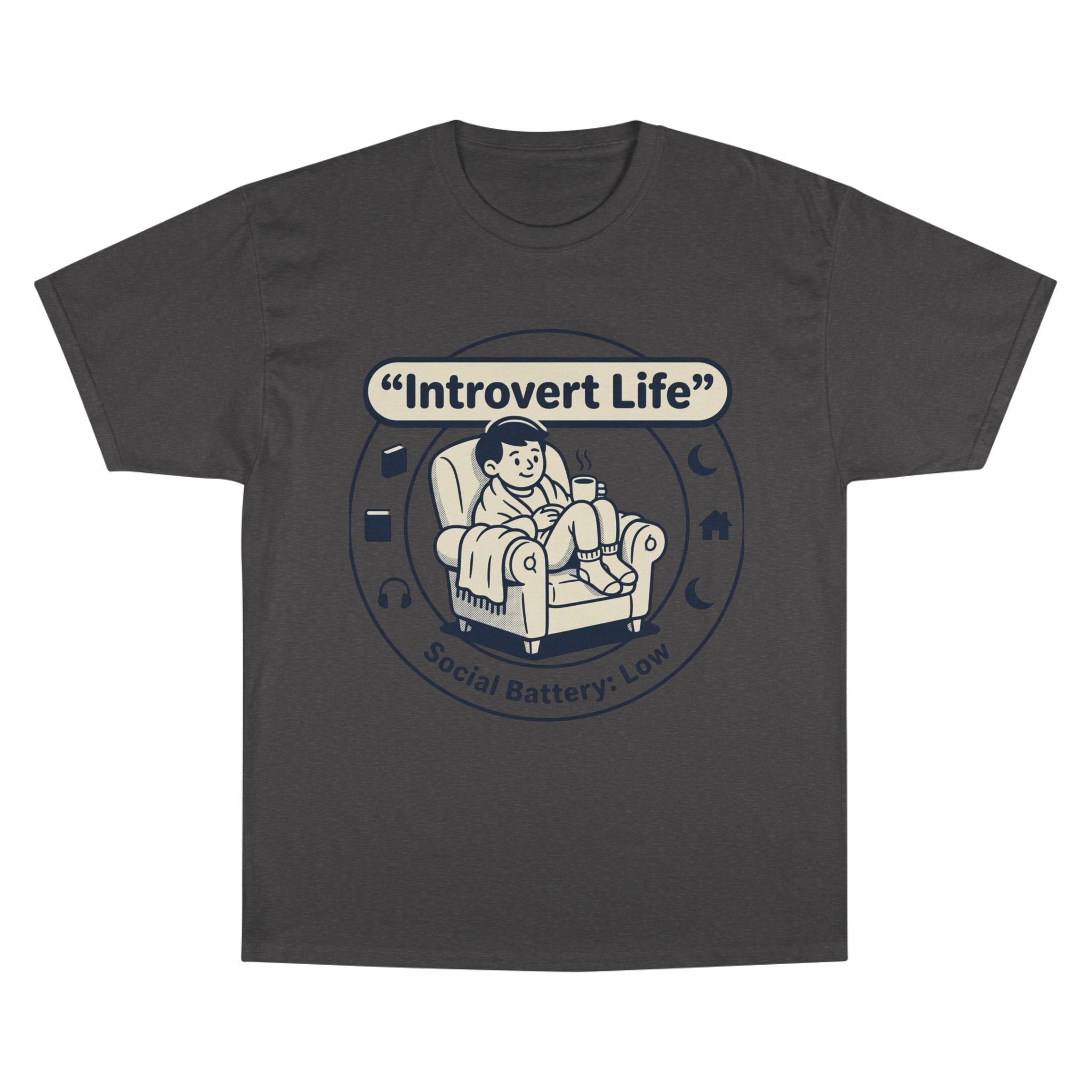 Introvert Life T-Shirt — "Social Battery: Low" Graphic Tee