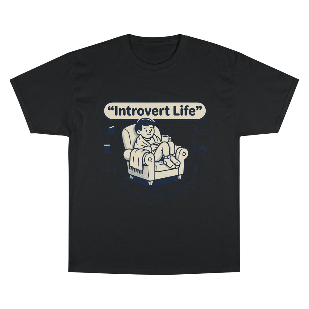Introvert Life T-Shirt — "Social Battery: Low" Graphic Tee