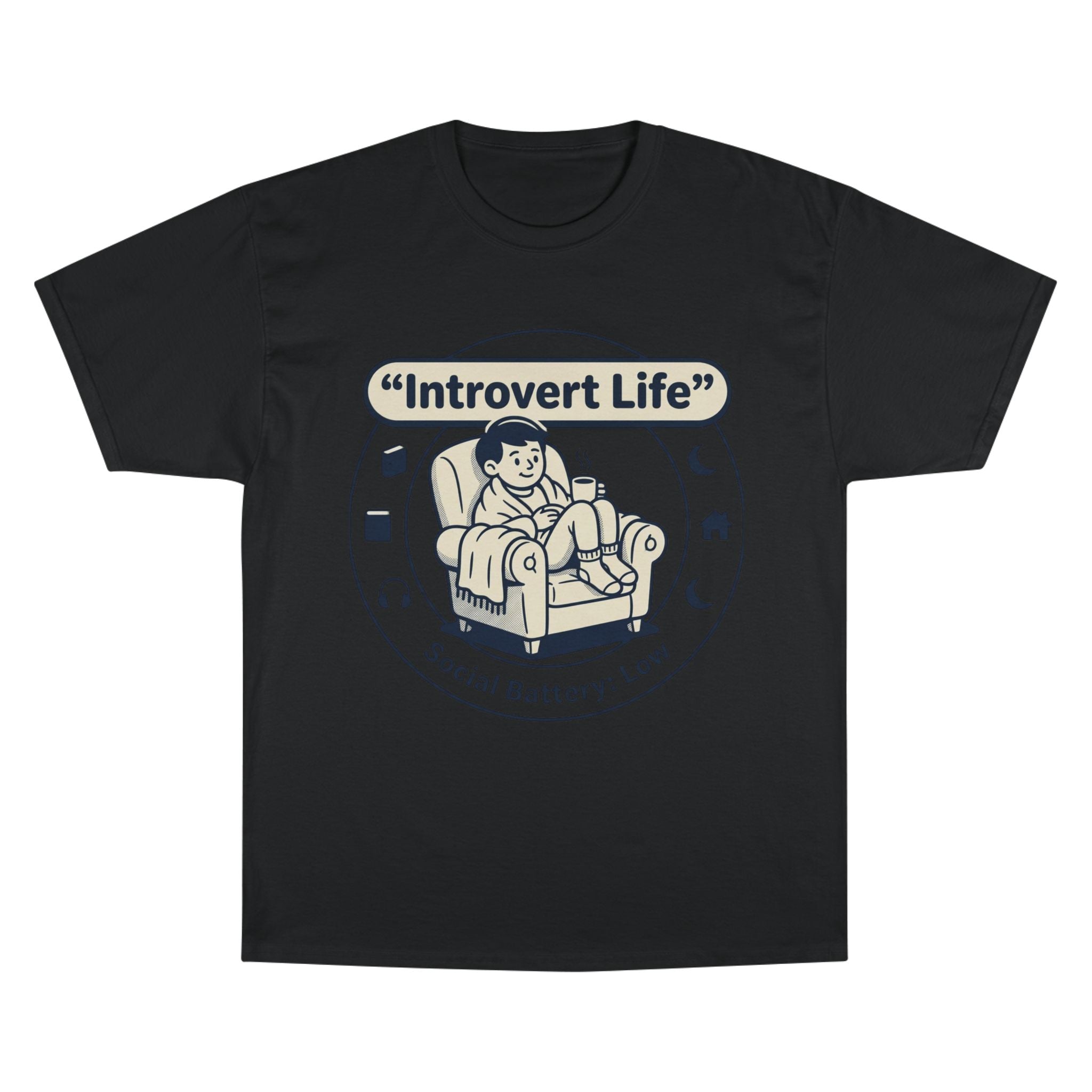 Introvert Life T-Shirt — "Social Battery: Low" Graphic Tee