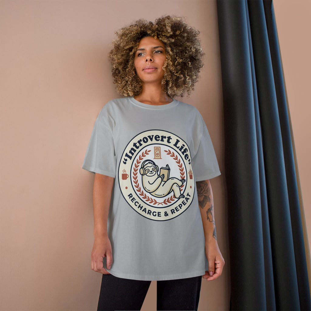 Introvert Life T‑Shirt — "Introvert Life: Recharge & Repeat" Graphic Tee
