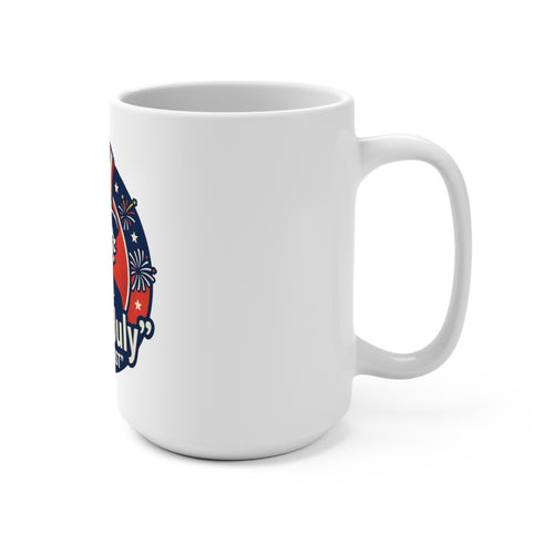 4th of July Ceramic Mug – 'It's a Blast' Patriotic Uncle Sam 15oz