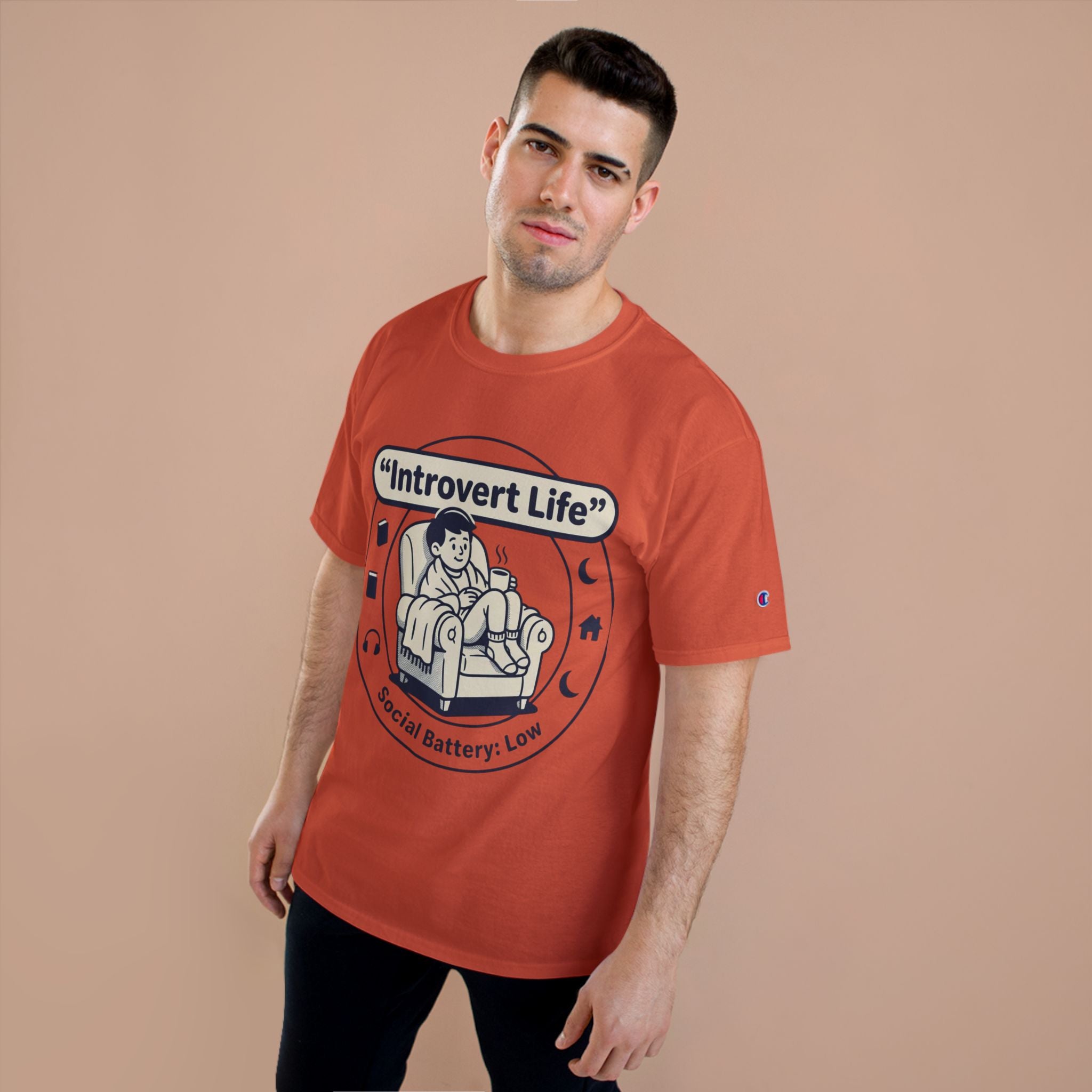 Introvert Life T-Shirt — "Social Battery: Low" Graphic Tee