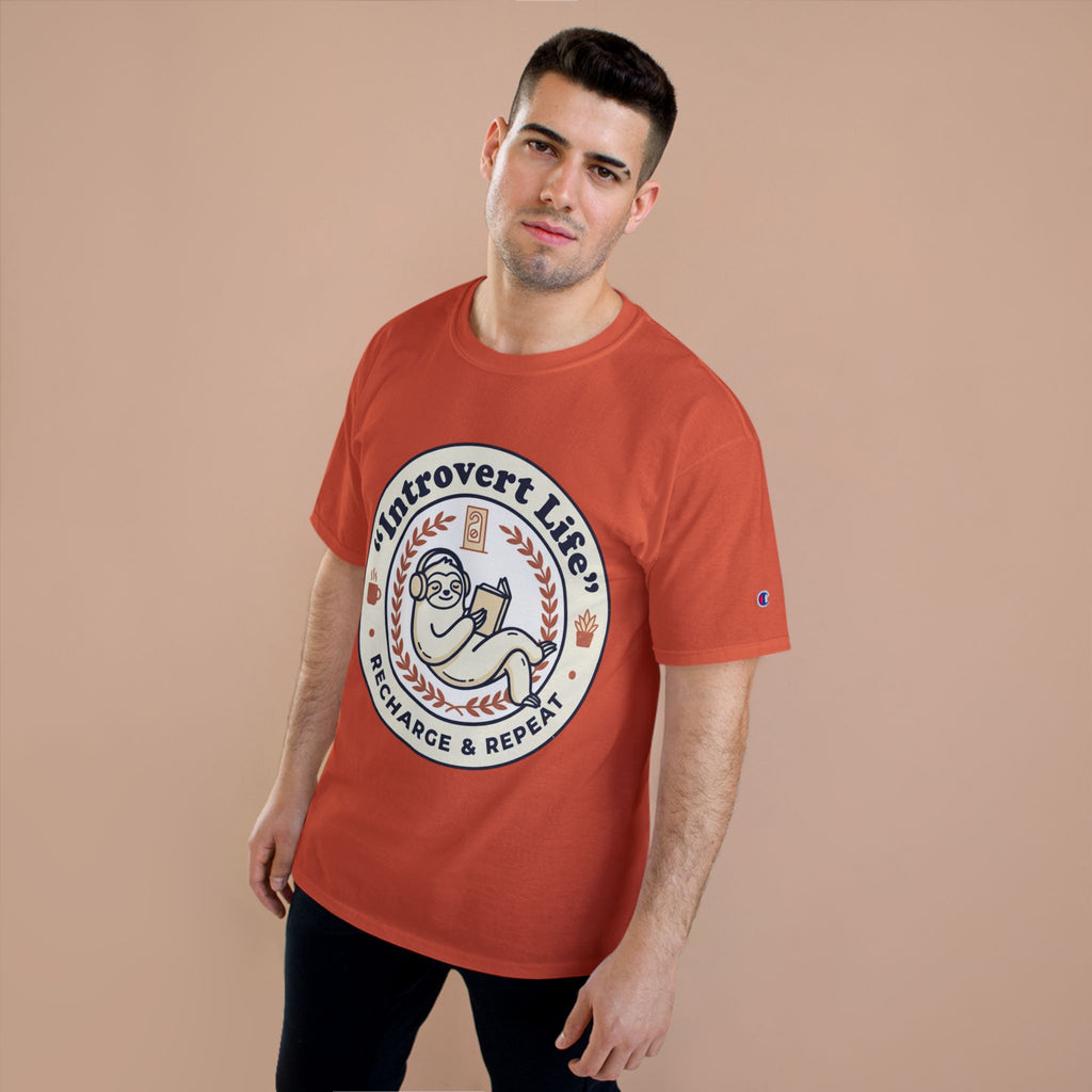 Introvert Life T‑Shirt — "Introvert Life: Recharge & Repeat" Graphic Tee