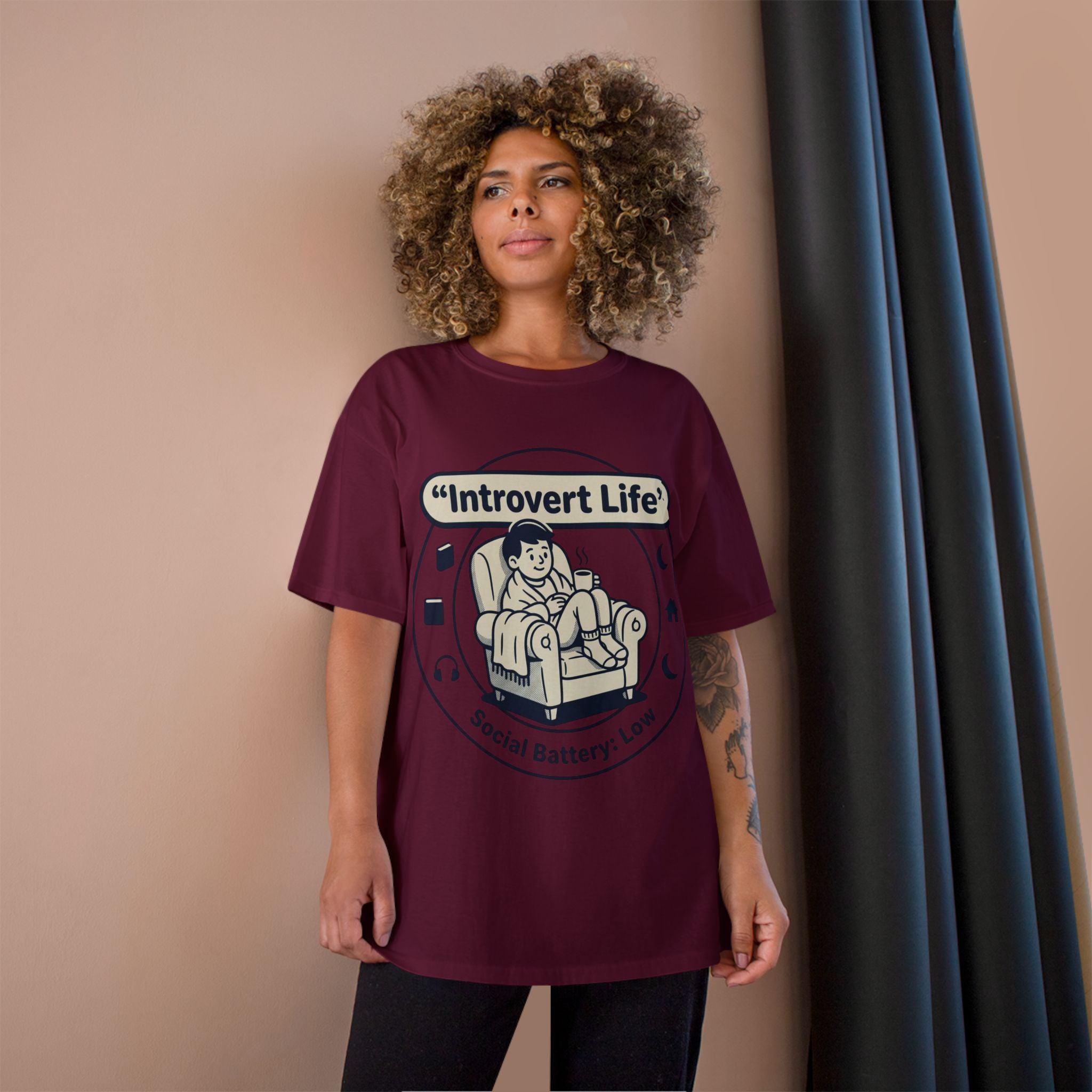 Introvert Life T-Shirt — "Social Battery: Low" Graphic Tee