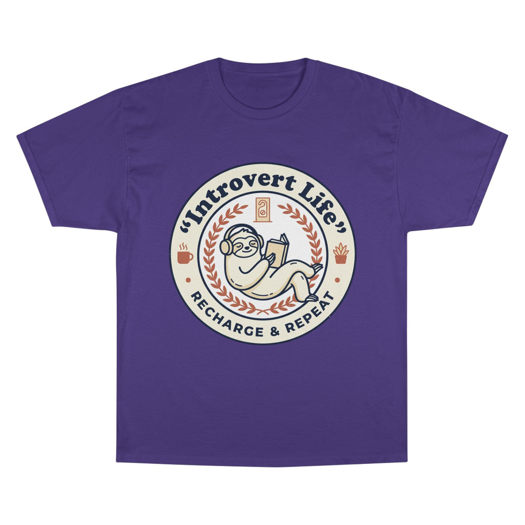 Introvert Life T‑Shirt — "Introvert Life: Recharge & Repeat" Graphic Tee