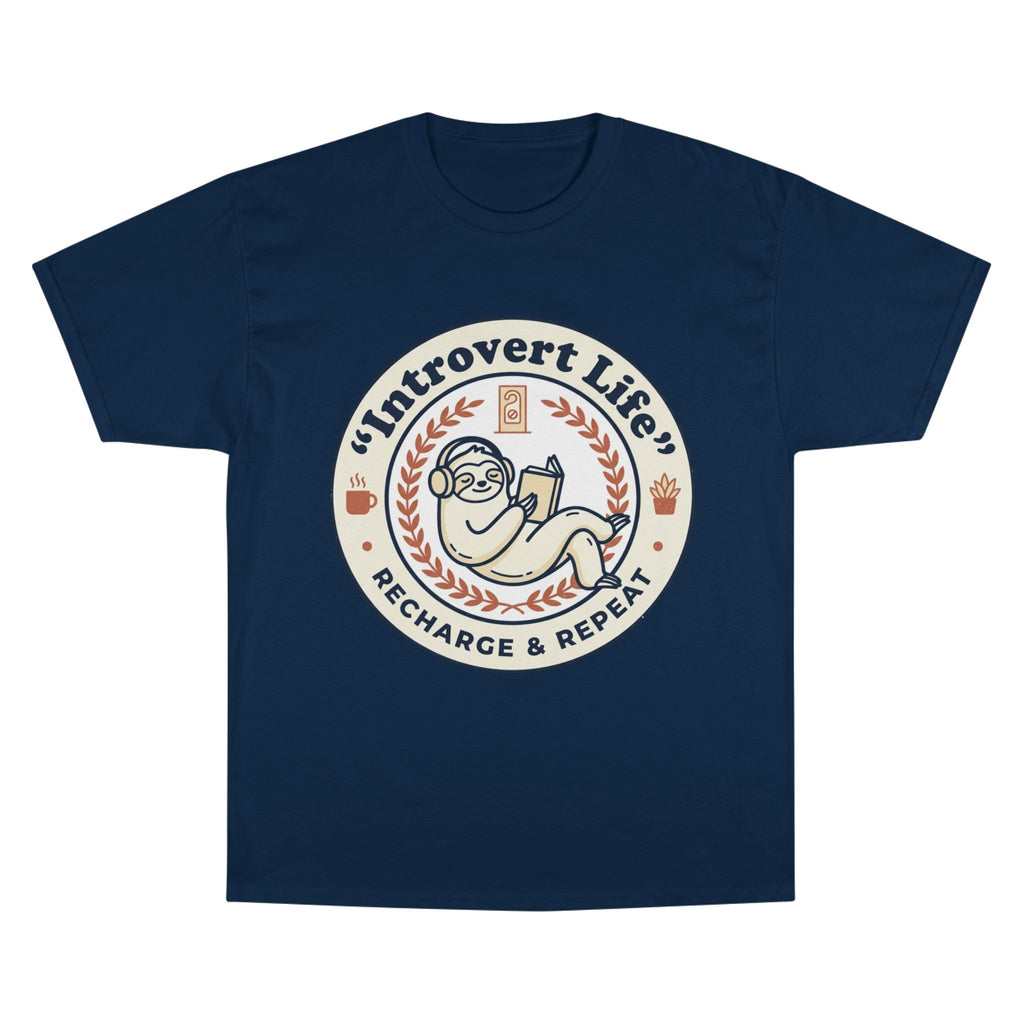 Introvert Life T‑Shirt — "Introvert Life: Recharge & Repeat" Graphic Tee