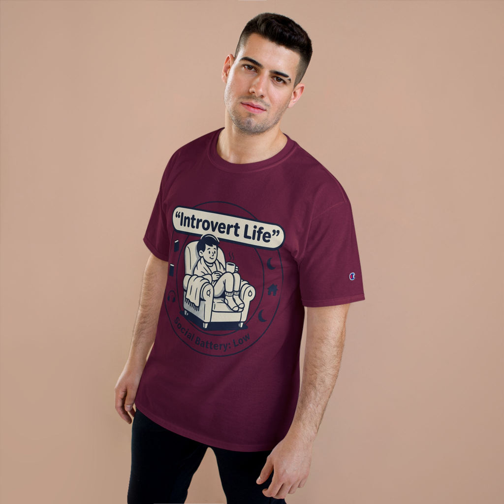 Introvert Life T-Shirt — "Social Battery: Low" Graphic Tee