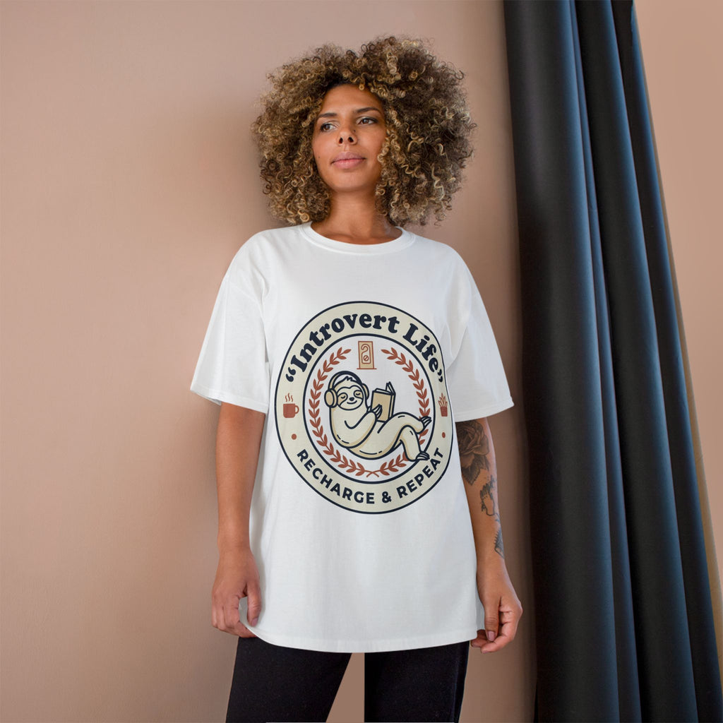 Introvert Life T‑Shirt — "Introvert Life: Recharge & Repeat" Graphic Tee