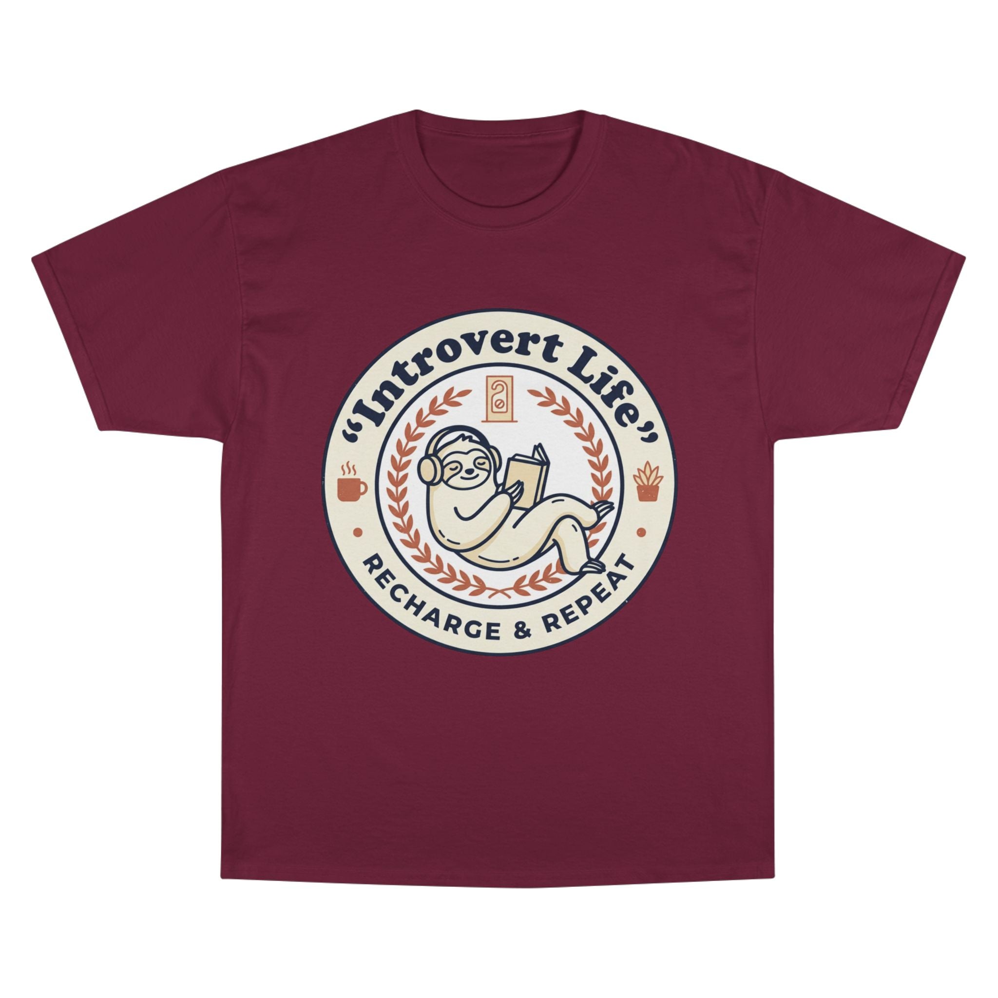Introvert Life T‑Shirt — "Introvert Life: Recharge & Repeat" Graphic Tee