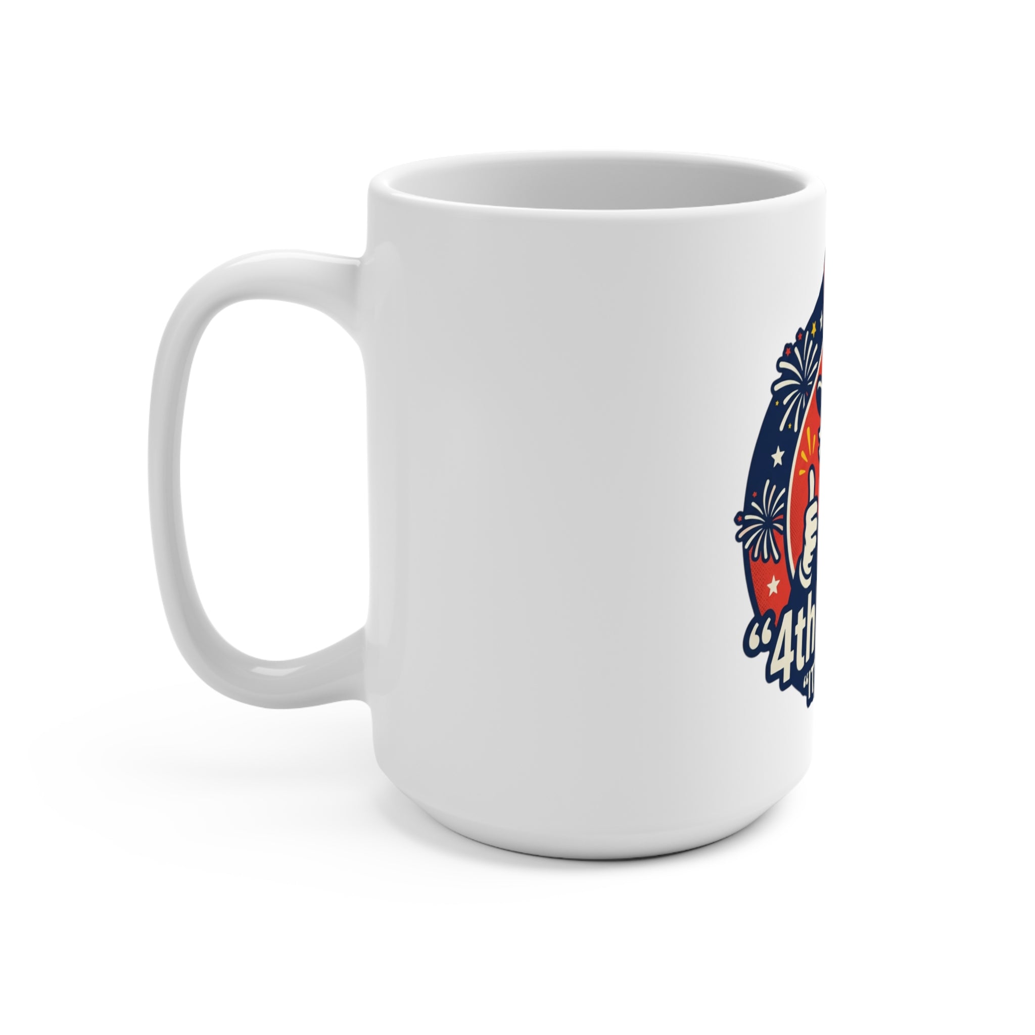 4th of July Ceramic Mug – 'It's a Blast' Patriotic Uncle Sam 15oz