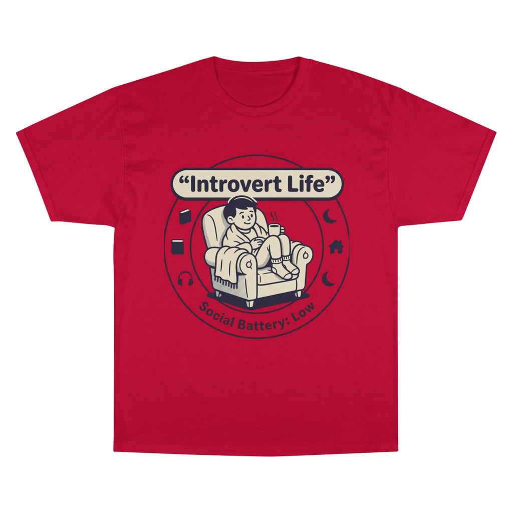 Introvert Life T-Shirt — "Social Battery: Low" Graphic Tee