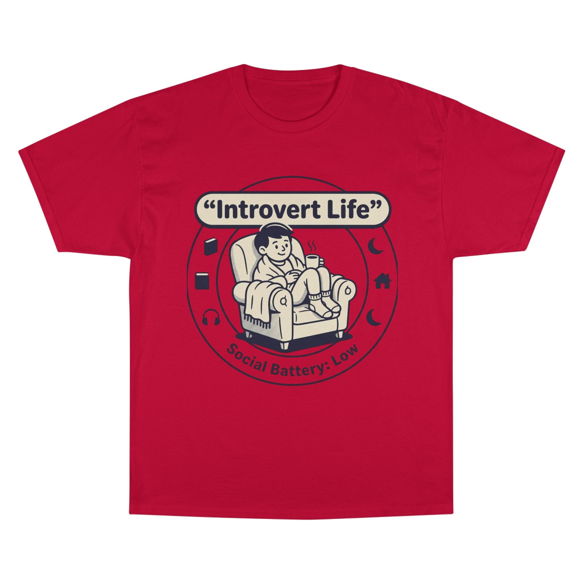Introvert Life T-Shirt — "Social Battery: Low" Graphic Tee