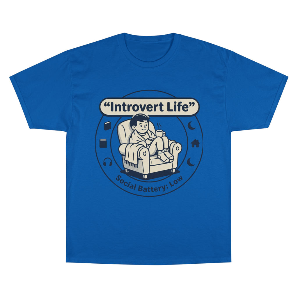 Introvert Life T-Shirt — "Social Battery: Low" Graphic Tee