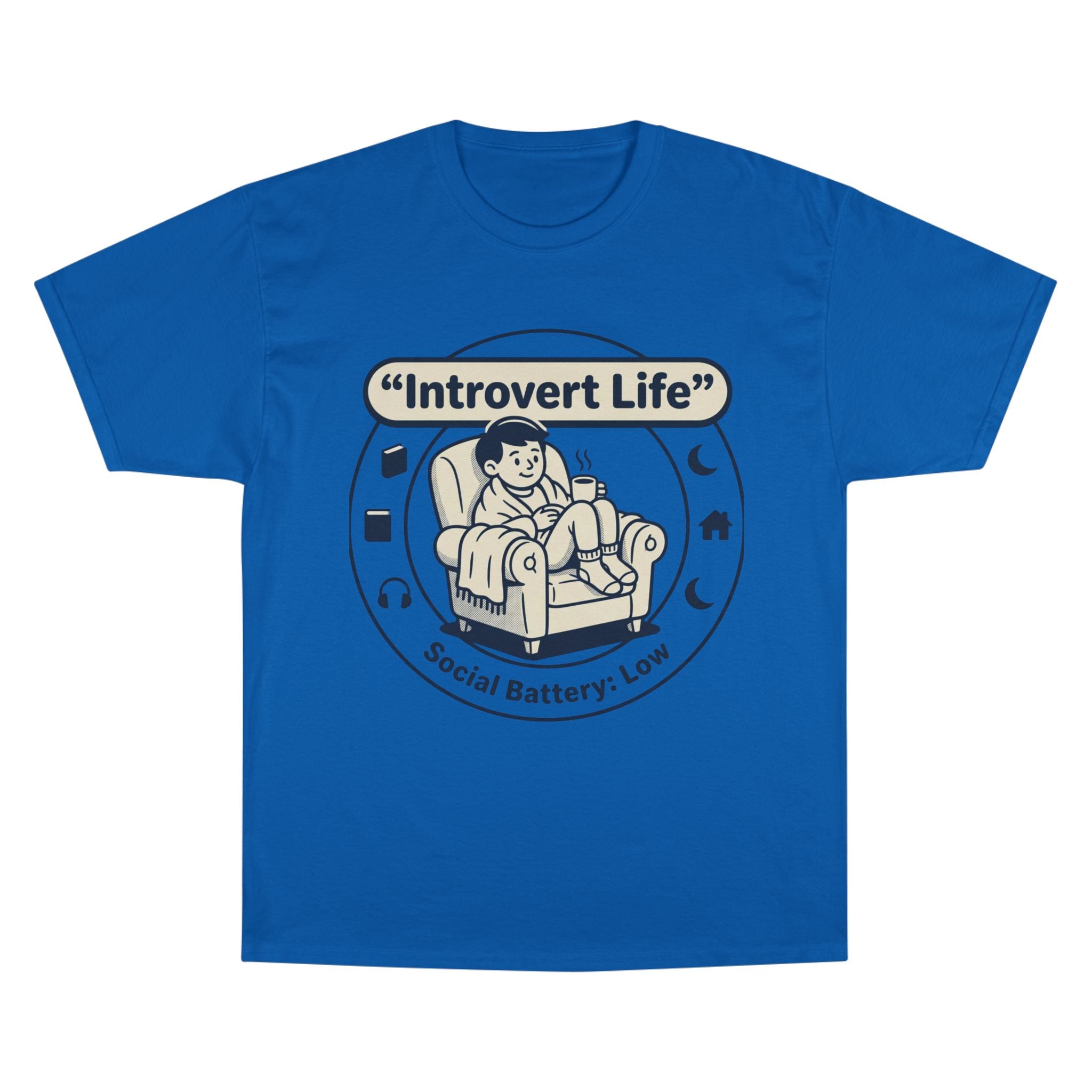 Introvert Life T-Shirt — "Social Battery: Low" Graphic Tee