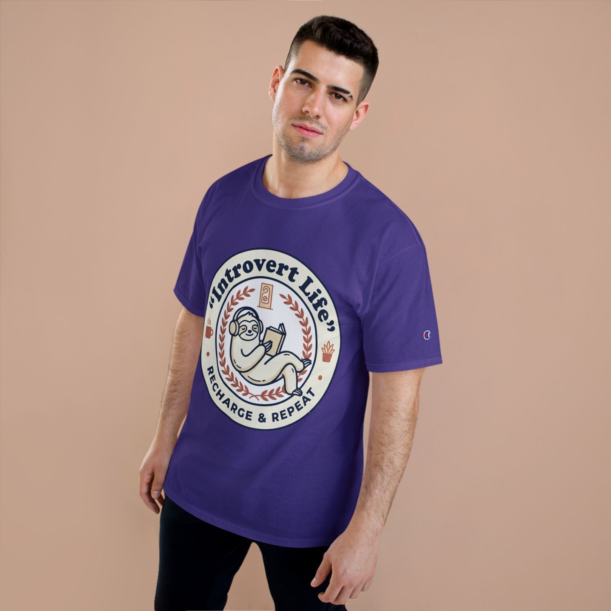 Introvert Life T‑Shirt — "Introvert Life: Recharge & Repeat" Graphic Tee