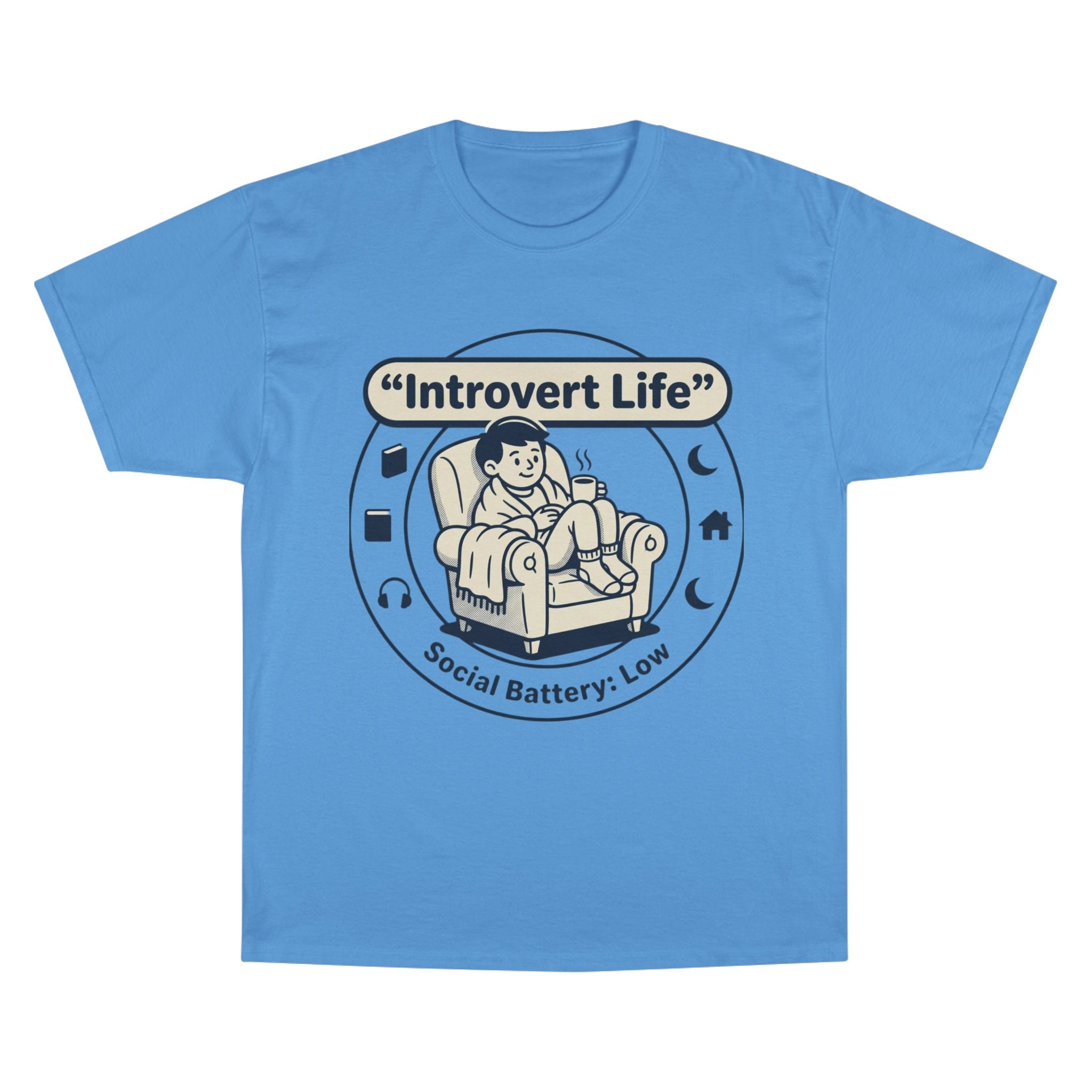Introvert Life T-Shirt — "Social Battery: Low" Graphic Tee