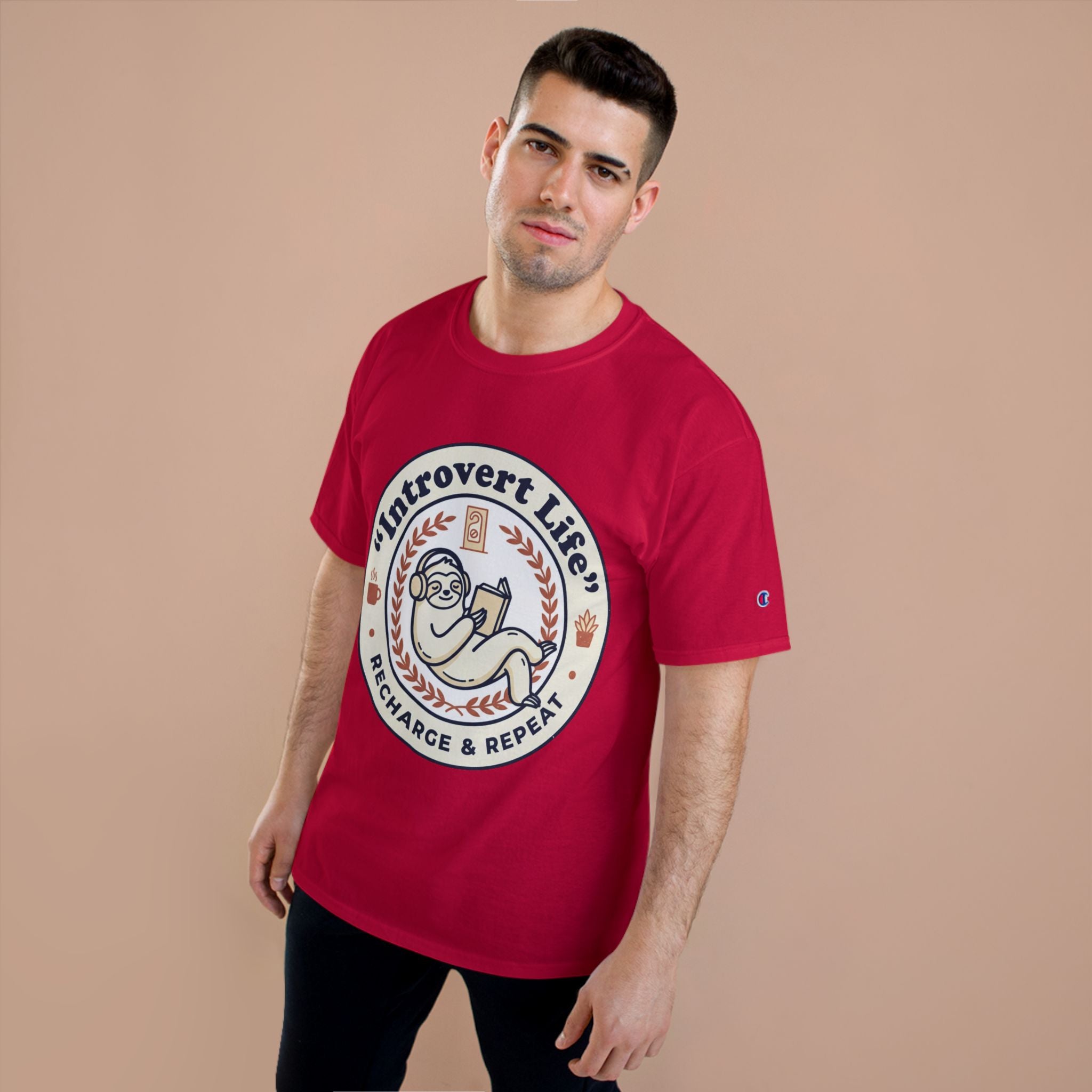 Introvert Life T‑Shirt — "Introvert Life: Recharge & Repeat" Graphic Tee