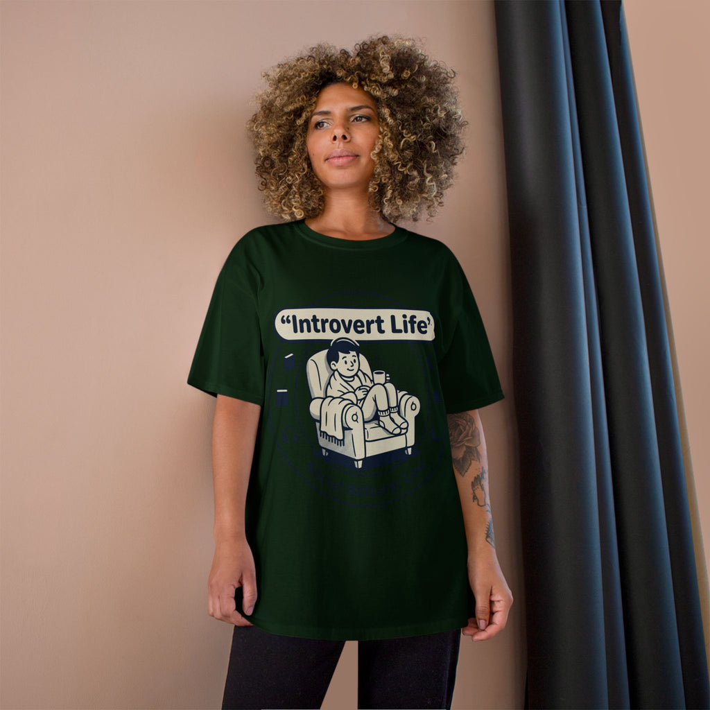 Introvert Life T-Shirt — "Social Battery: Low" Graphic Tee