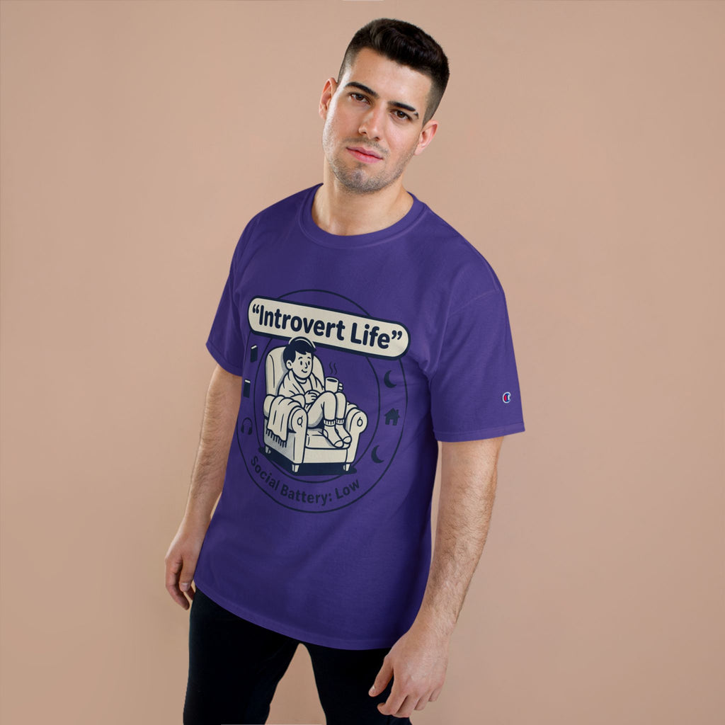 Introvert Life T-Shirt — "Social Battery: Low" Graphic Tee
