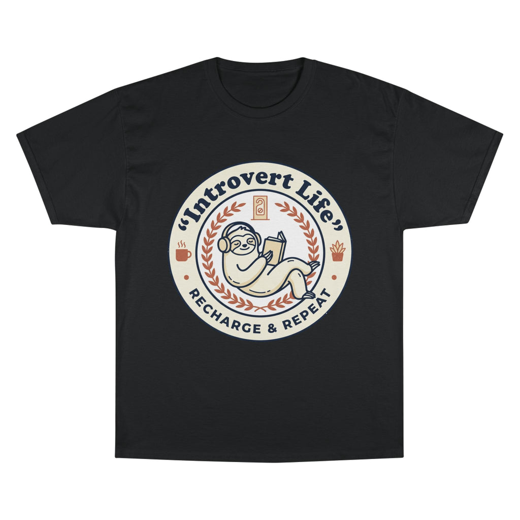 Introvert Life T‑Shirt — "Introvert Life: Recharge & Repeat" Graphic Tee