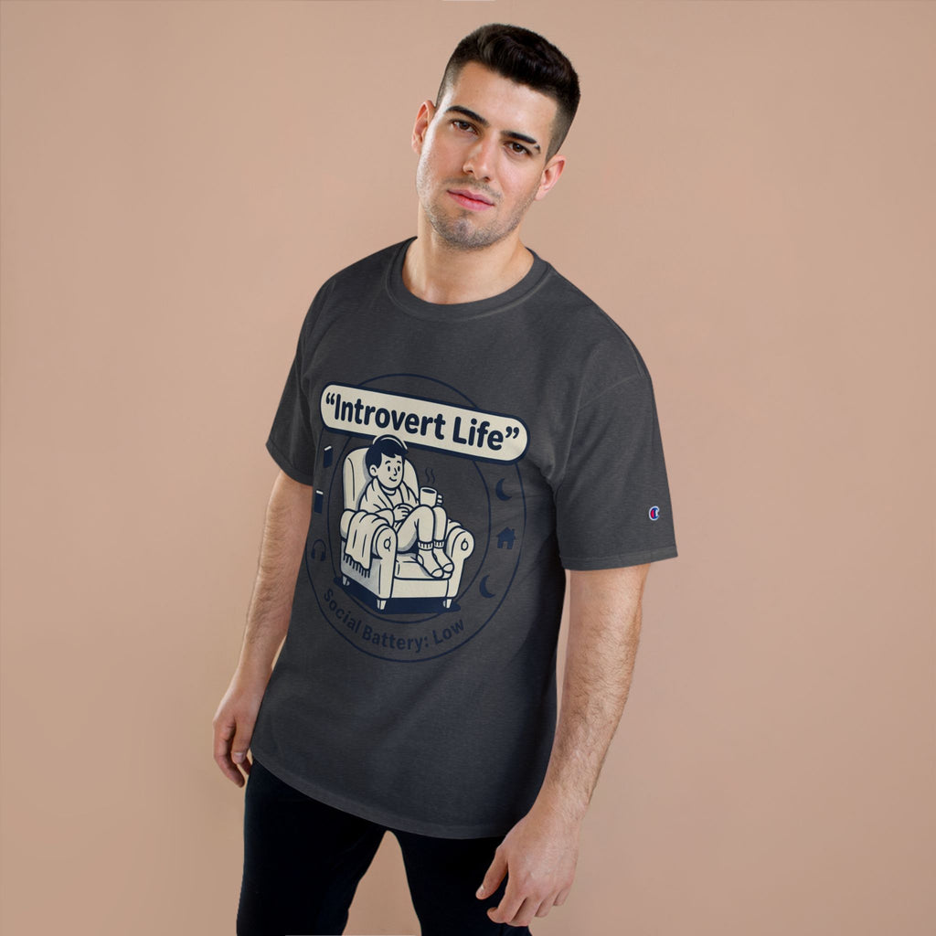 Introvert Life T-Shirt — "Social Battery: Low" Graphic Tee