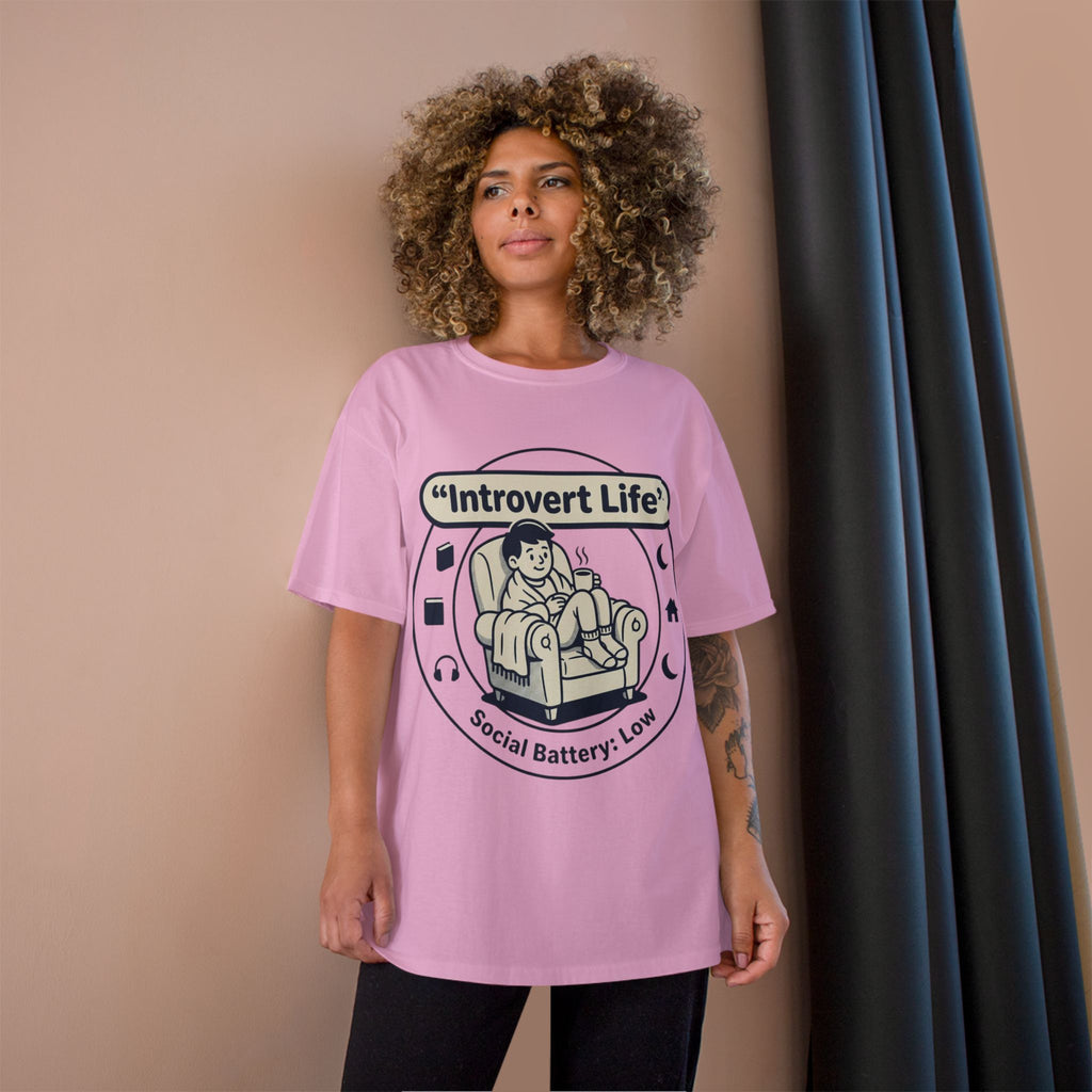 Introvert Life T-Shirt — "Social Battery: Low" Graphic Tee