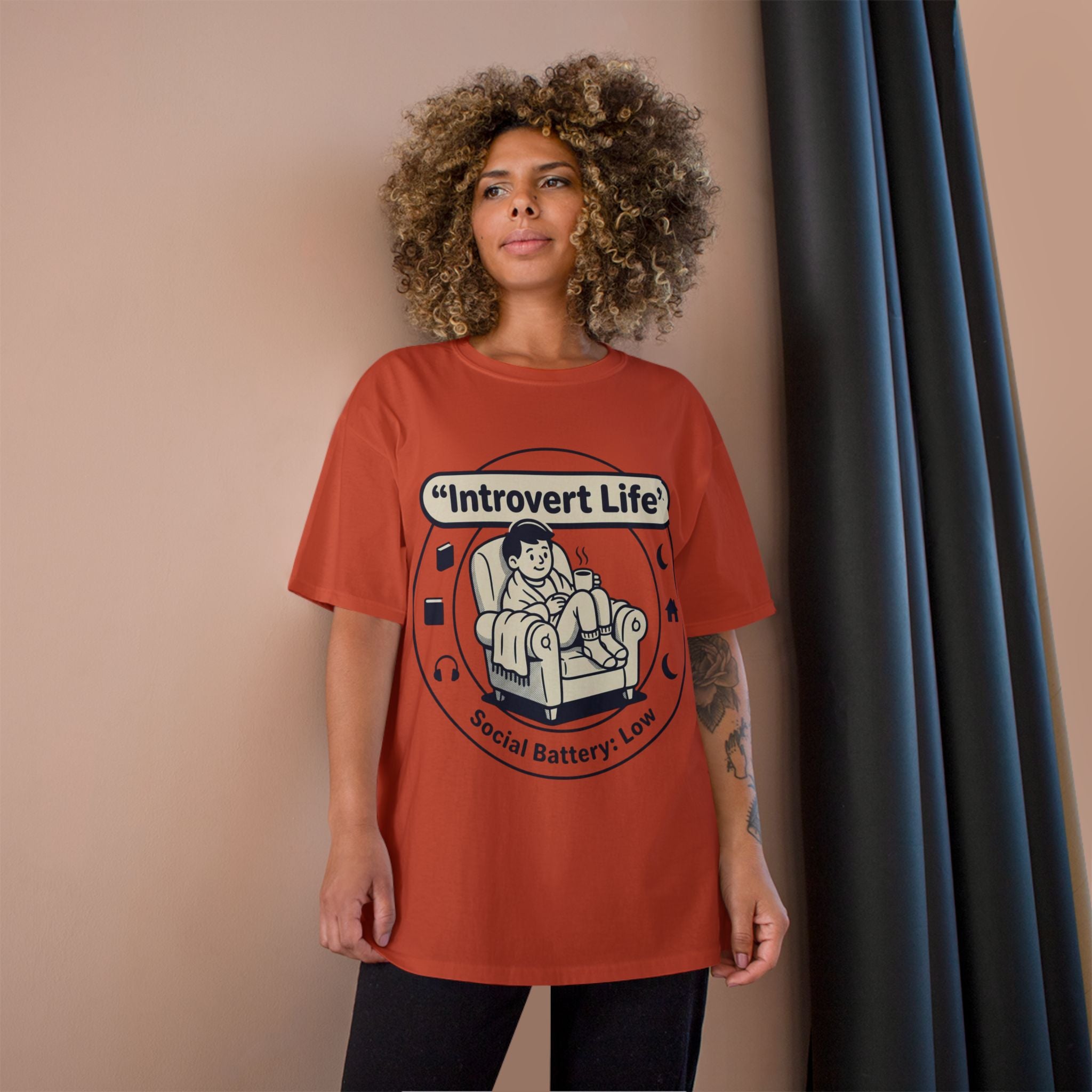 Introvert Life T-Shirt — "Social Battery: Low" Graphic Tee