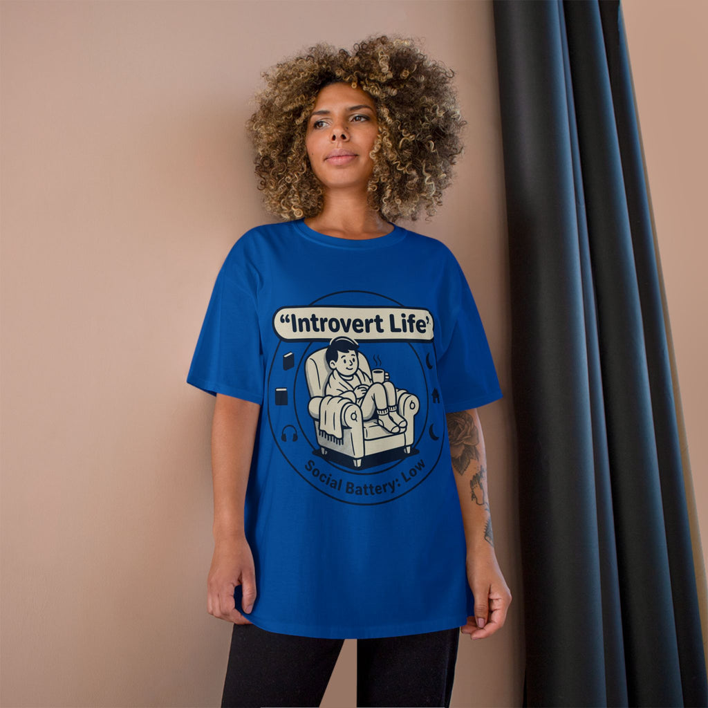 Introvert Life T-Shirt — "Social Battery: Low" Graphic Tee