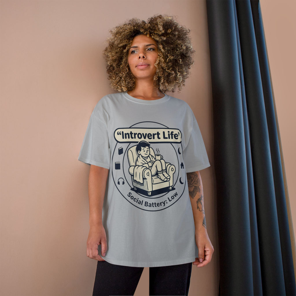 Introvert Life T-Shirt — "Social Battery: Low" Graphic Tee