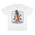 Star-Spangled Sausage T-Shirt — Patriotic Hot Dog Tee for 4th of July