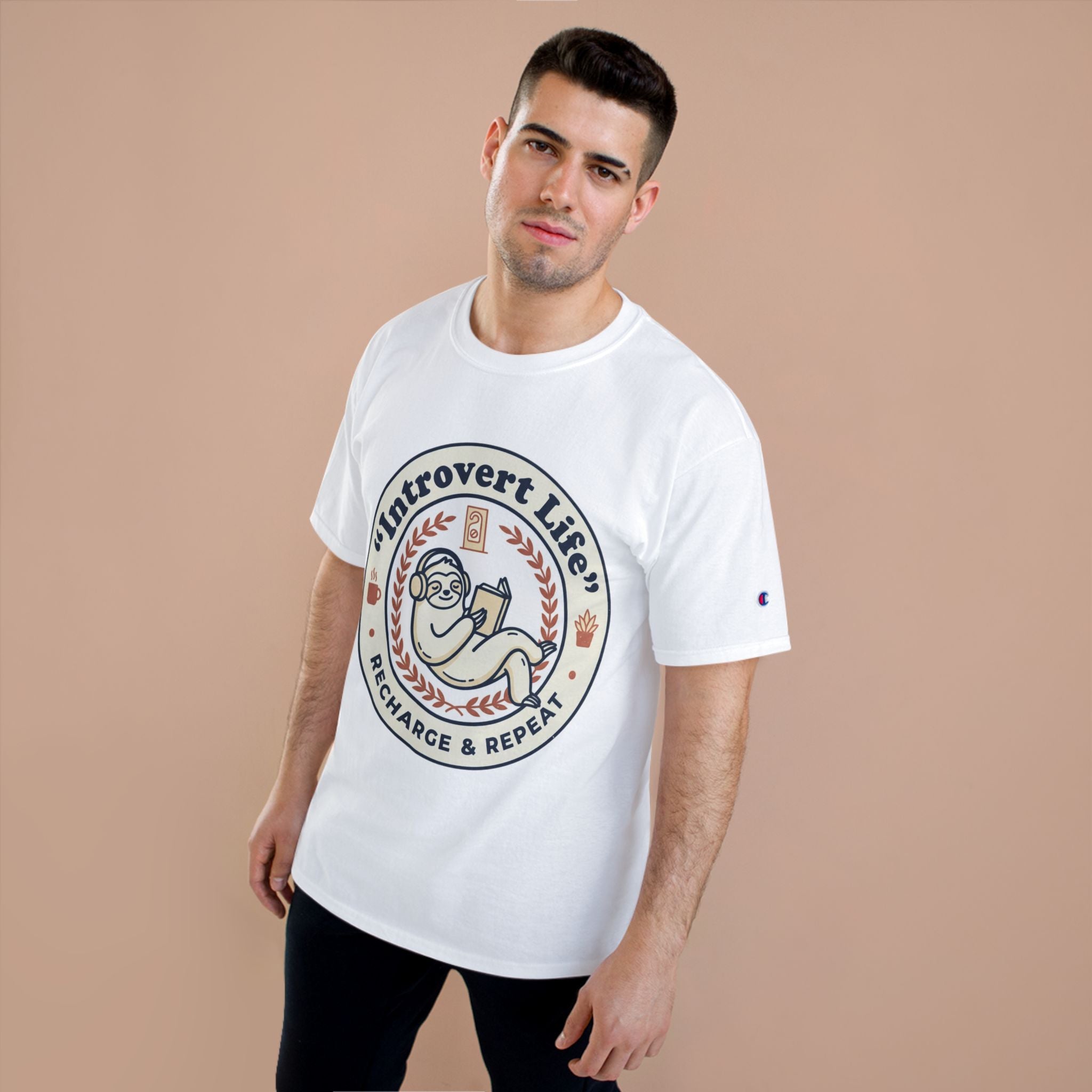 Introvert Life T‑Shirt — "Introvert Life: Recharge & Repeat" Graphic Tee