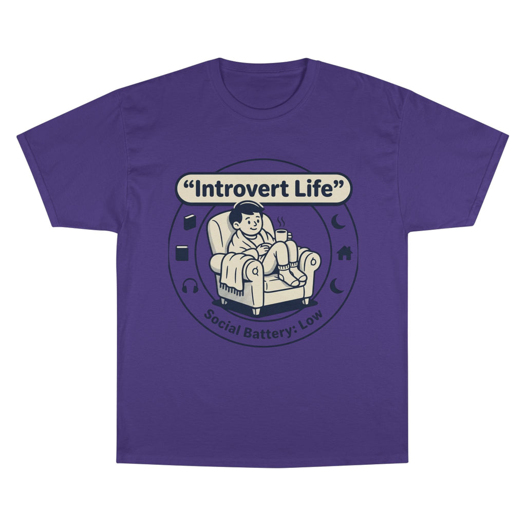 Introvert Life T-Shirt — "Social Battery: Low" Graphic Tee