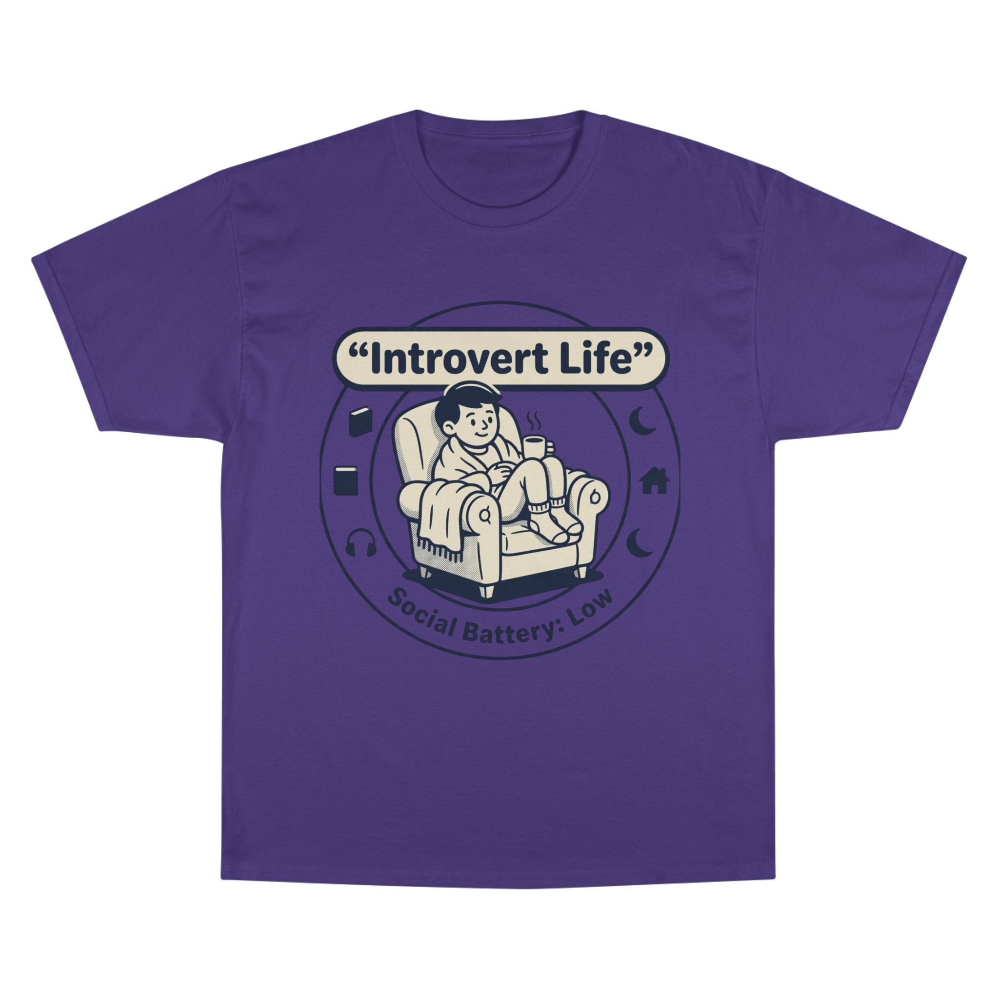 Introvert Life T-Shirt — "Social Battery: Low" Graphic Tee